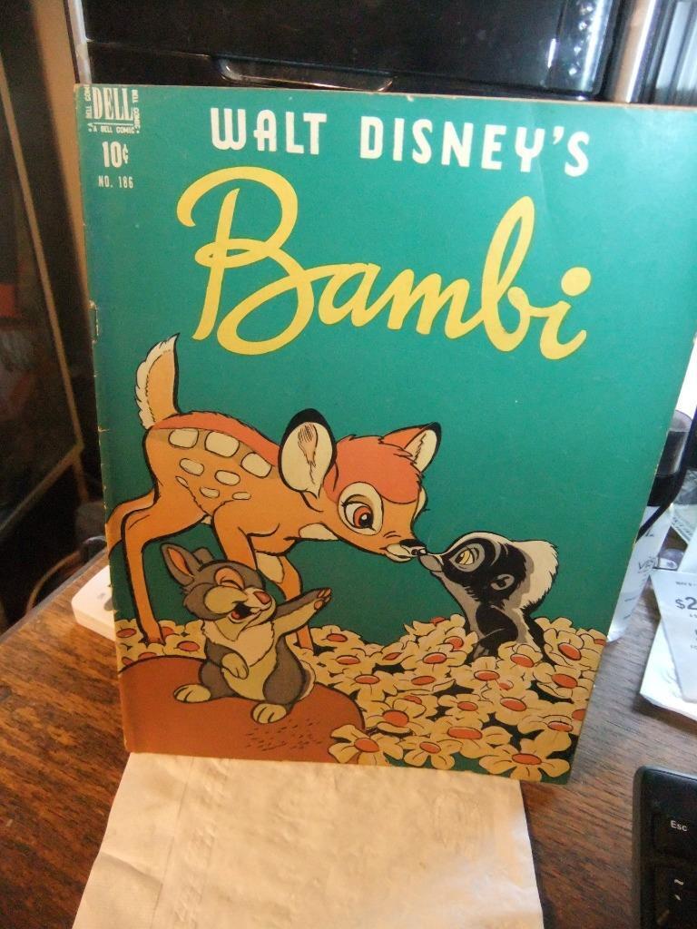 FOUR COLOR #186 (1948) Walt Disney's Bambi Dell Golden Age Comics