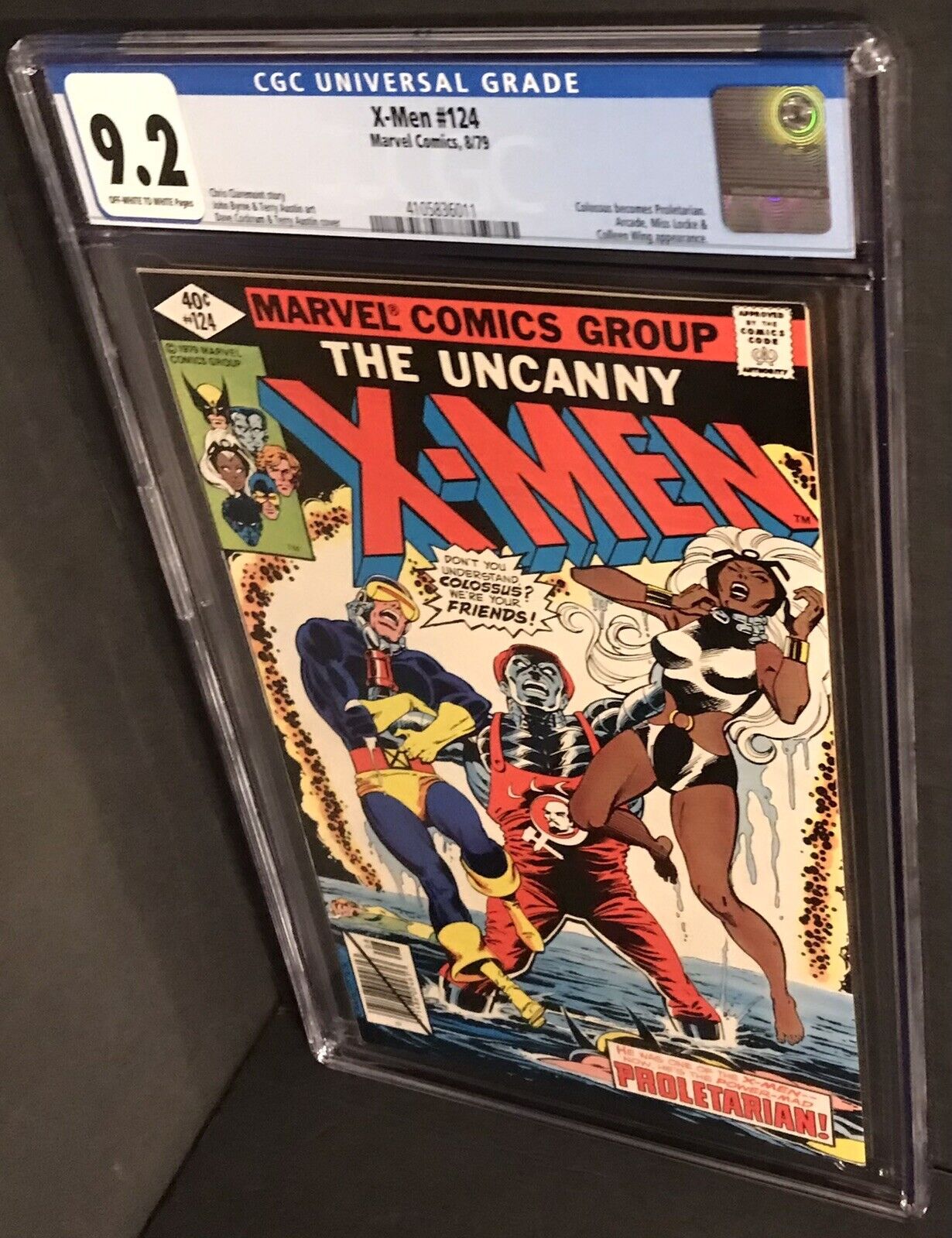 X-Men #124 CGC 9.2 1979 MARVEL COMICS Colossus becomes Proletarian  Colleen Wing
