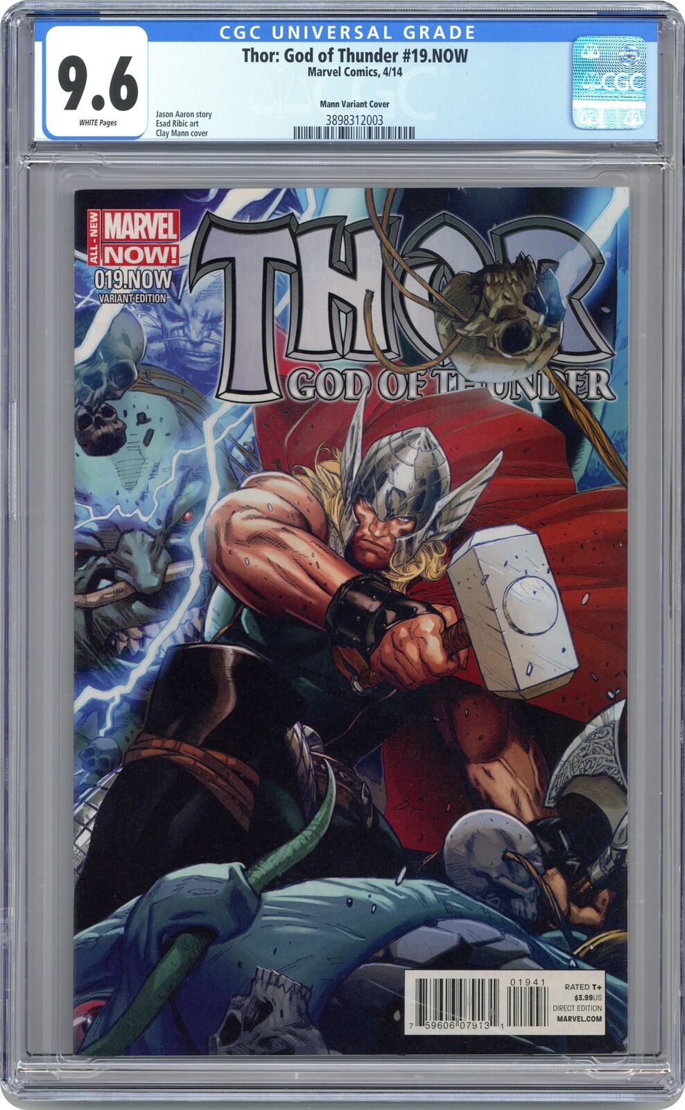 Thor God of Thunder #19.NOWB CGC 9.6 2014 3898312003