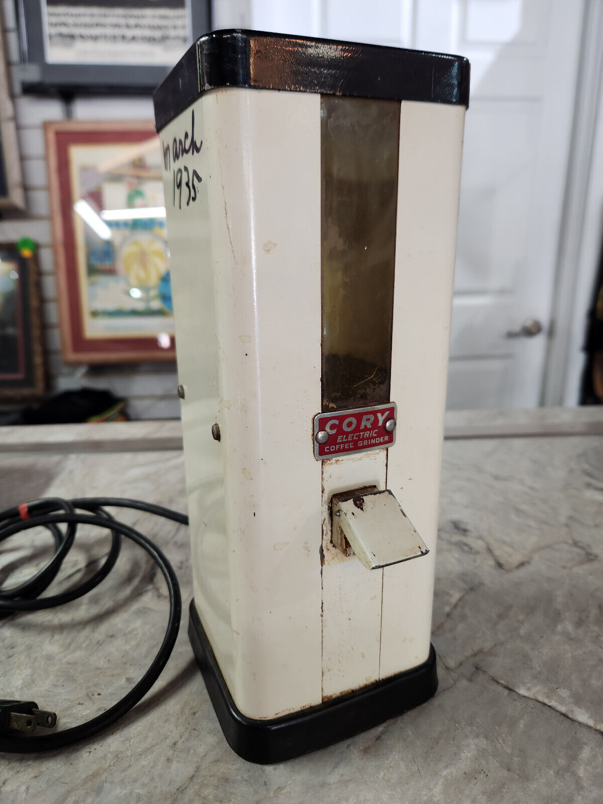 Working Vintage Cory Electric Coffee Grinder Made in Chicago IL USA
