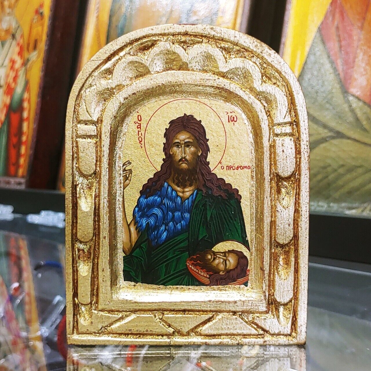 Saint John Baptist Greek Handpainted Byzantine Icon