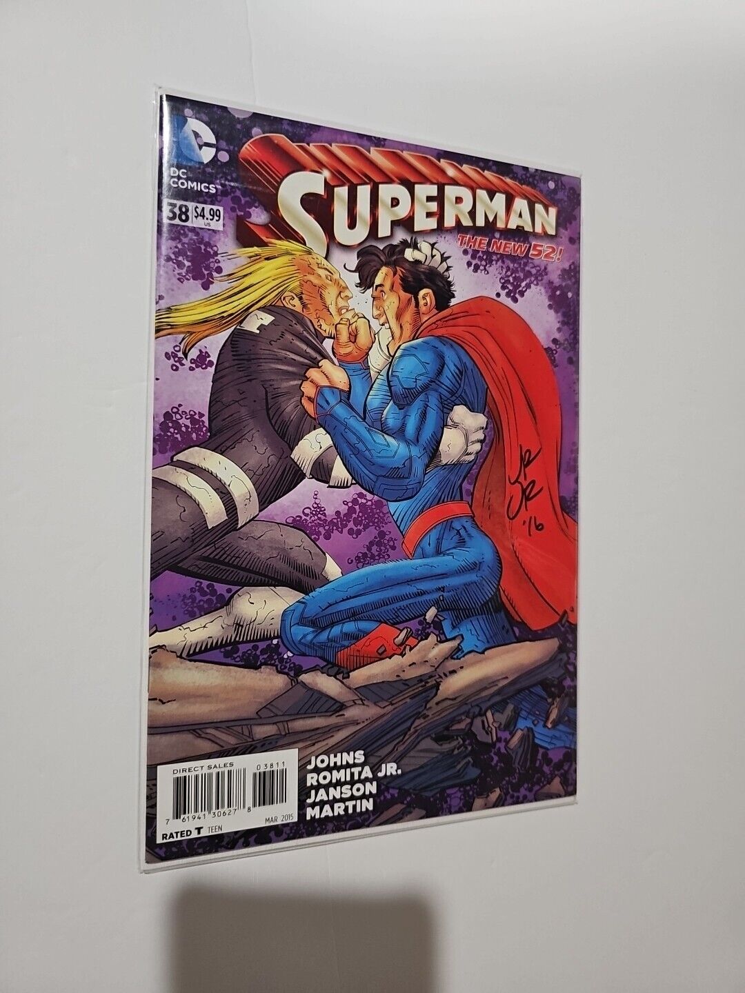 Superman The New 52 Signed Jhon Romita Jr.