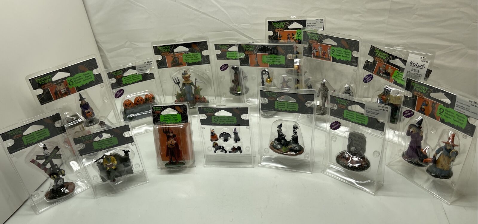 Lemax Spooky Town Halloween Miniatures  Lot of 15 HTF ALL NEW RETIRED