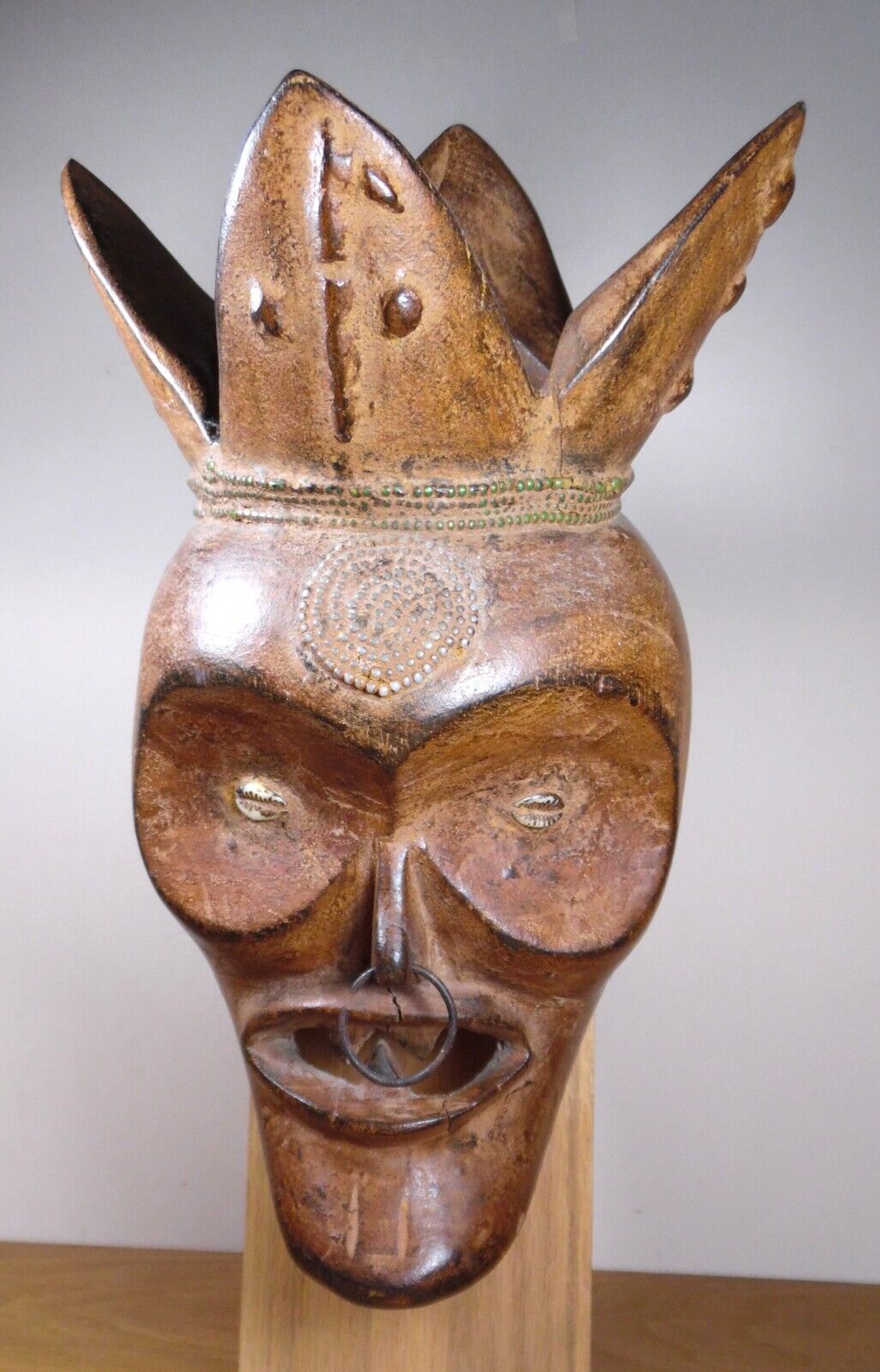 Typical yet Exceptional Old African CHOKWE MASK DRC Angola [Boston Primitive]