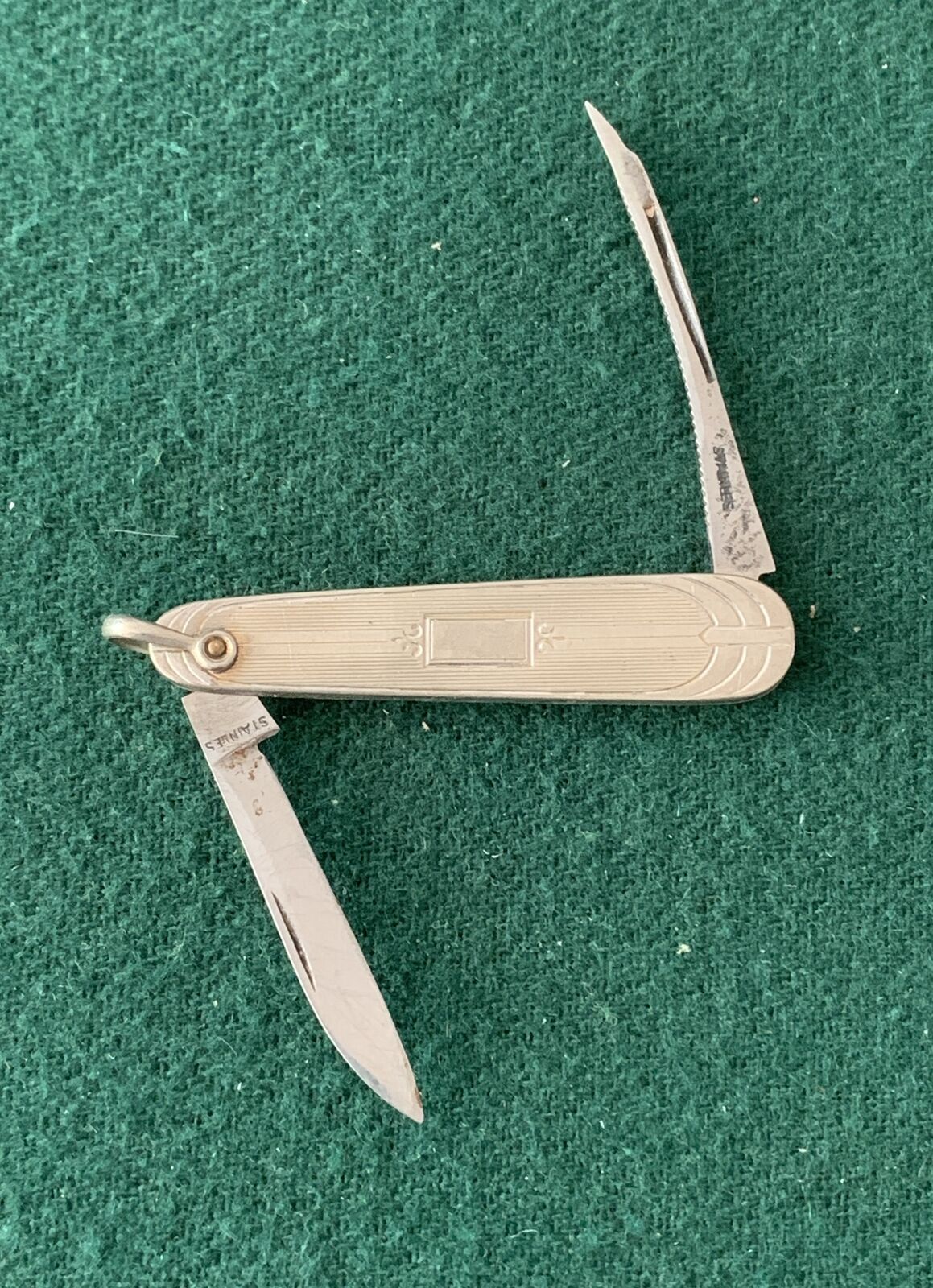 Vintage Unique Stainless 2 Blade Pocket Pen Knife