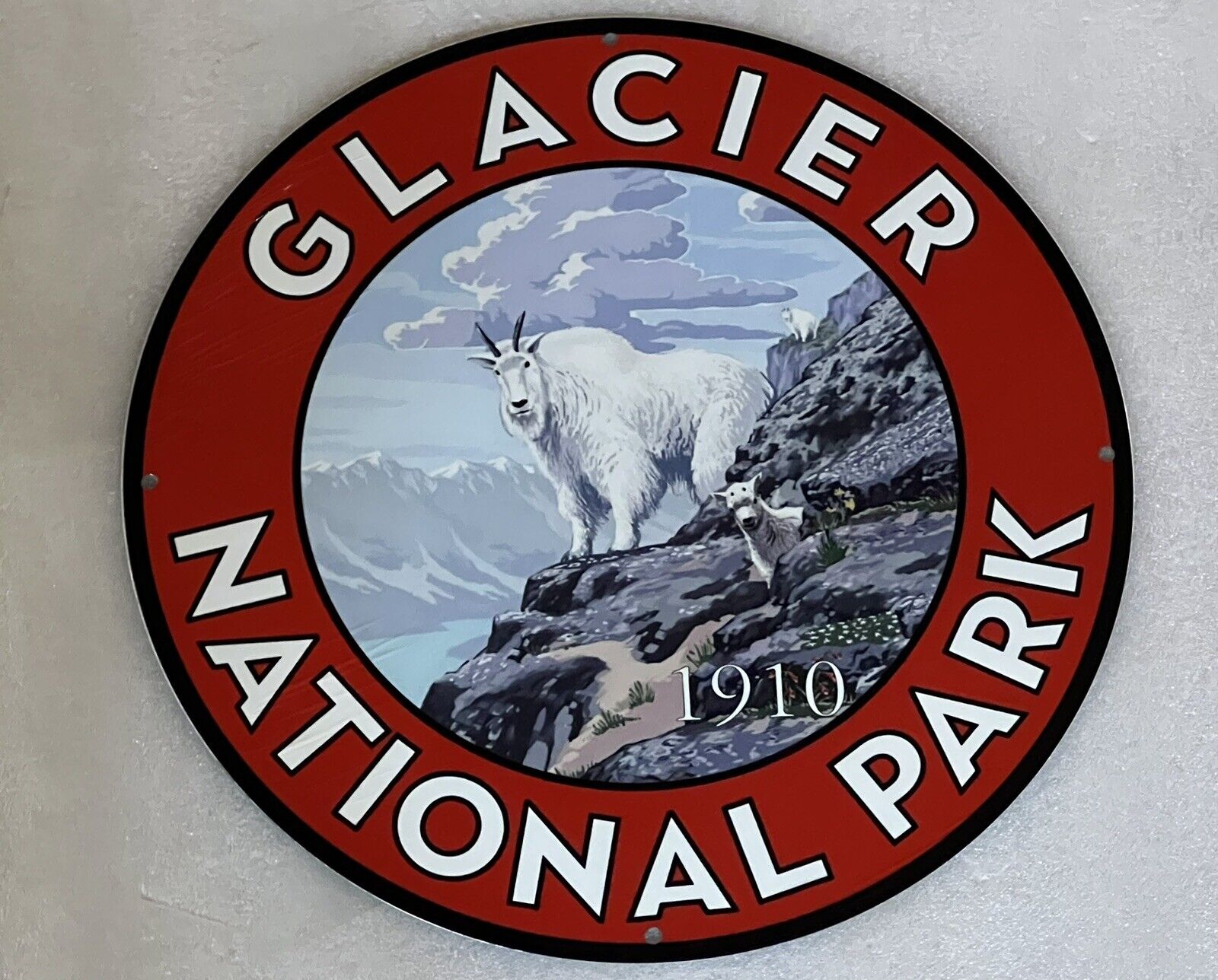 Glacier National Park Heavy Metal Vintage Style Steel Sign