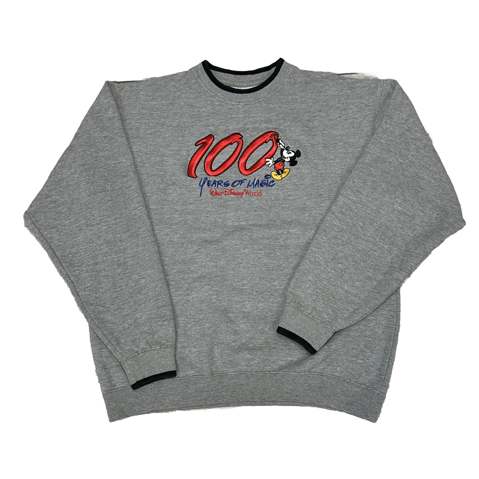 VTG 00s Walt Disney World Medium 100 Years Of Magic Embroidered Walt Sweatshirt