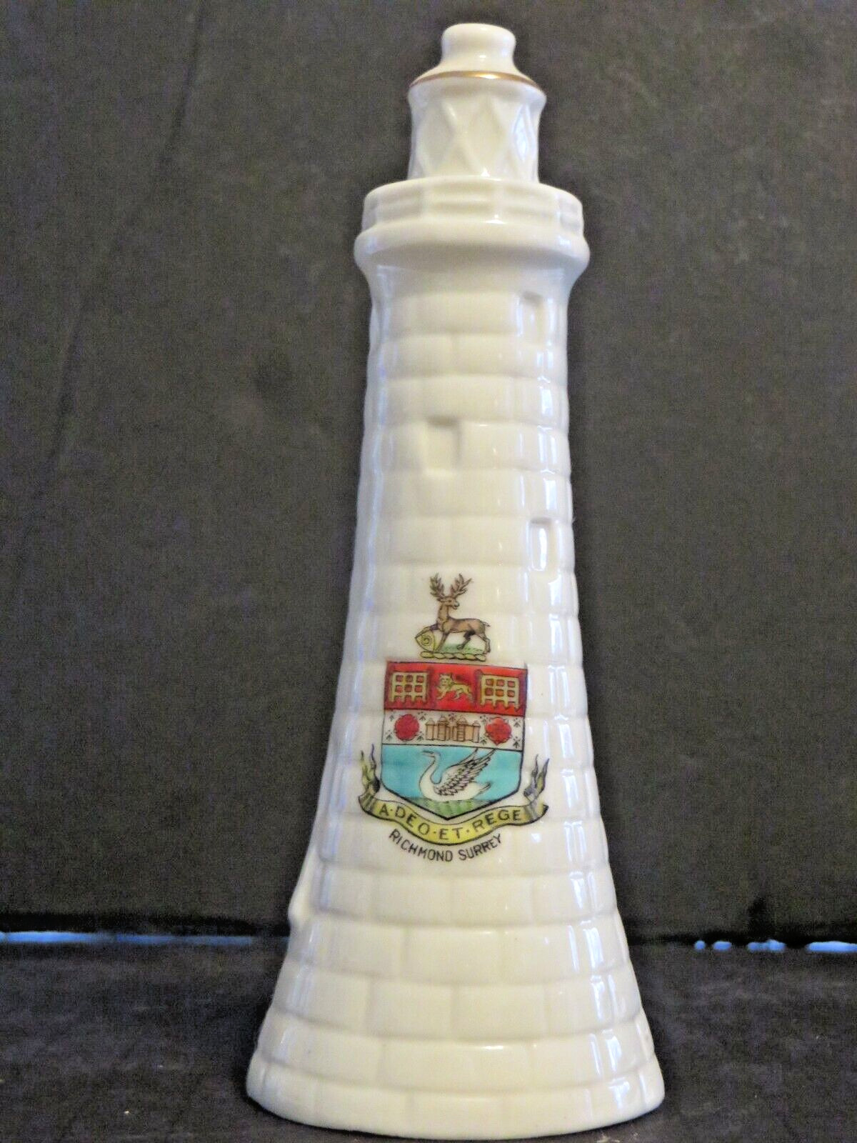 ANTIQUE/VINTAGE CRESTED CHINA, EARLY 20TH CENTURY.   LIGHTHOUSE  **RARE**