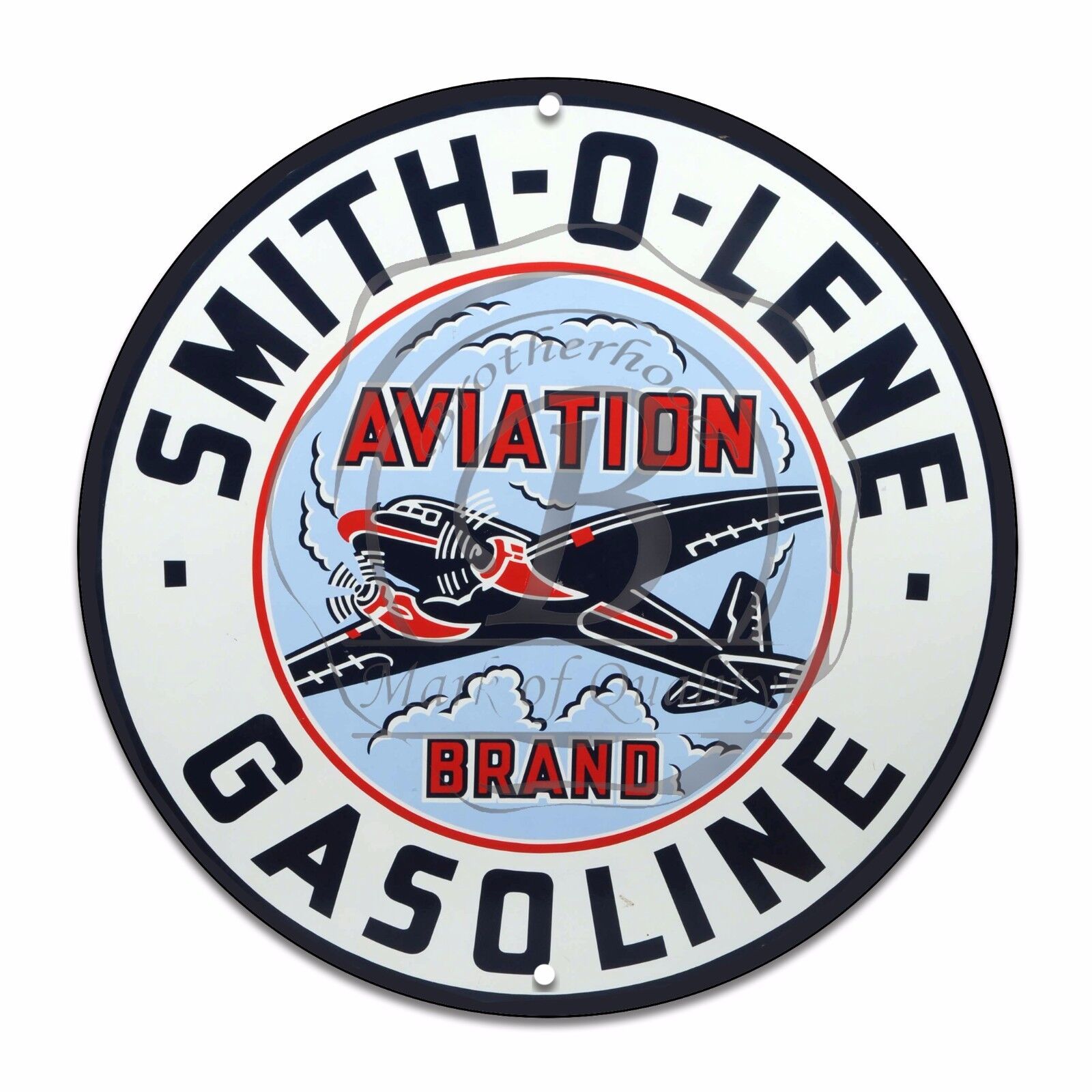 Vintage Design Sign Metal Decor Gas and Oil Sign - Smith O Lene Aviation Gas