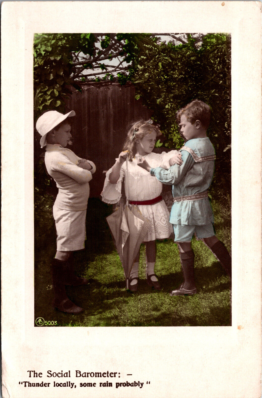 Children Aristophot 5003 Real Photo RPPC Vtg Antique Postcard