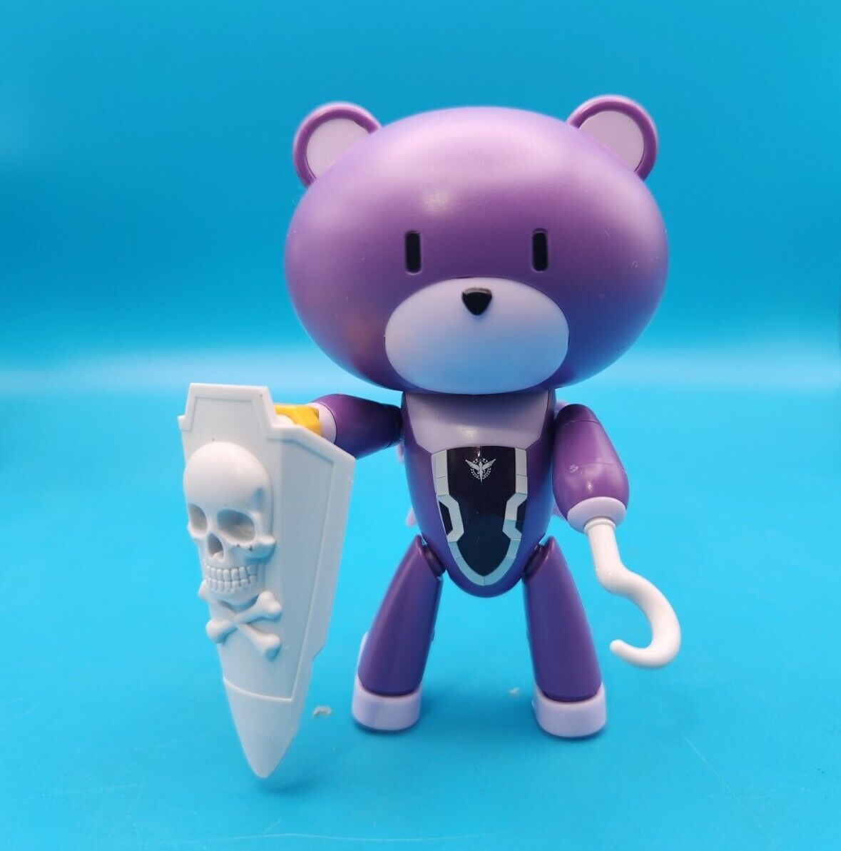 Bandai petit gguy bear Gundam model purple  built pirate 3\