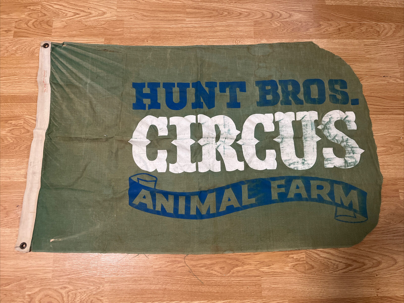 Vintage Hunt Brothers Circus Animal Farm Banner