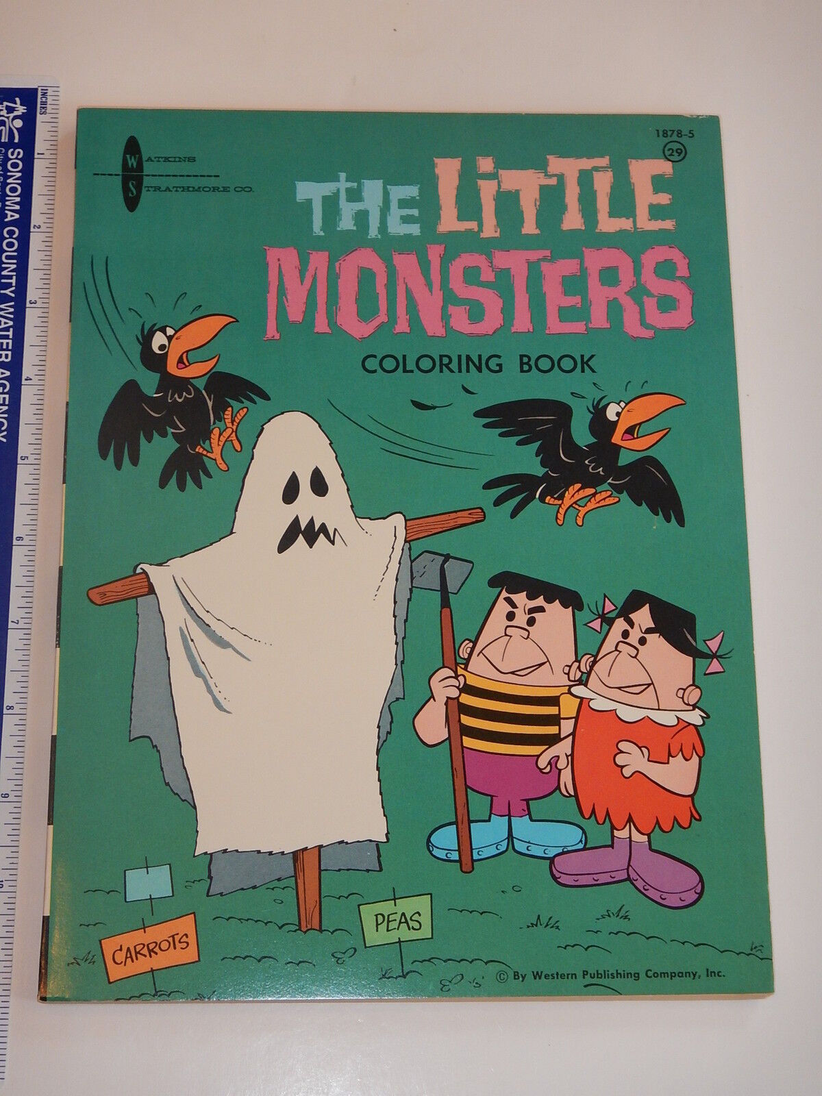 VERY RARE 1960s THE LITTLE MONSTERS COLORING  BOOK  HIGH GRADE UNUSED