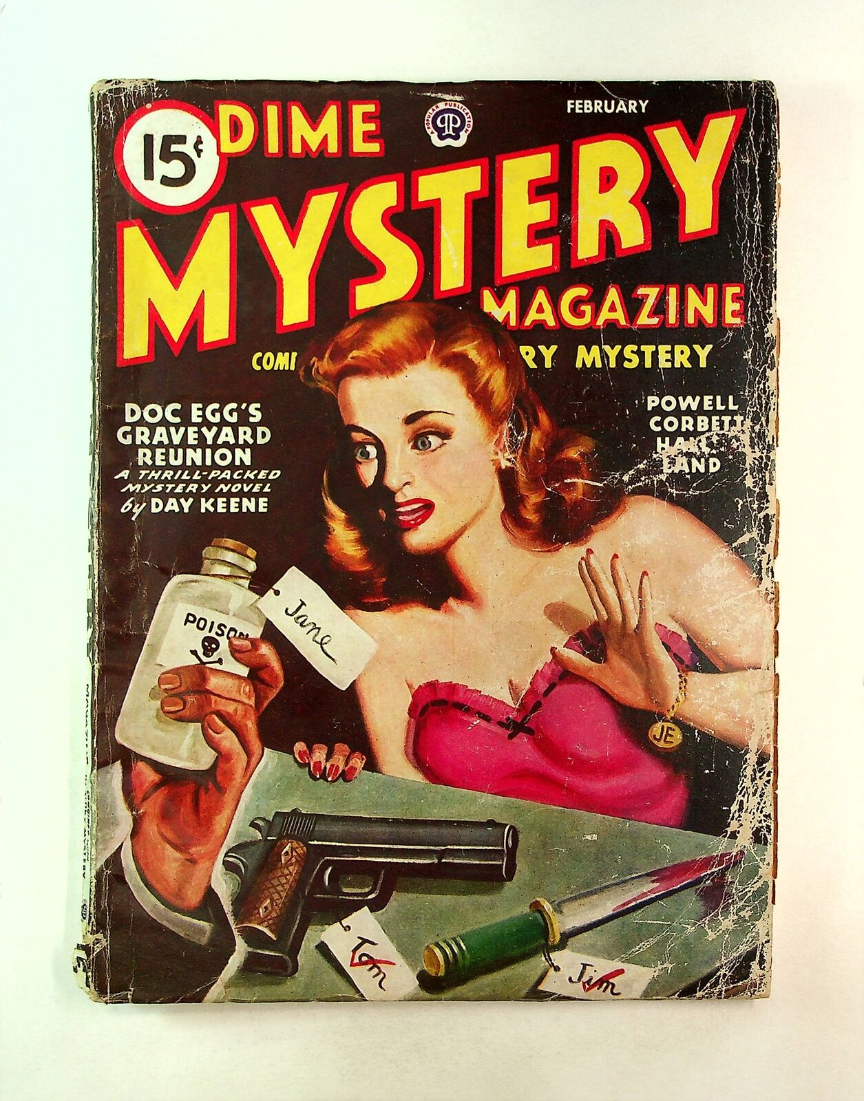 Dime Mystery Magazine Pulp Feb 1946 Vol. 33 #1 GD+ 2.5