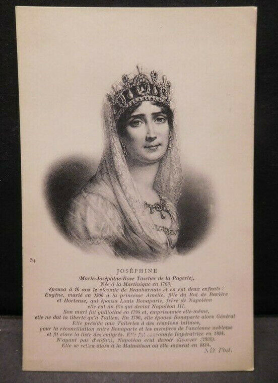 France Early Postcard - Empress Joséphine