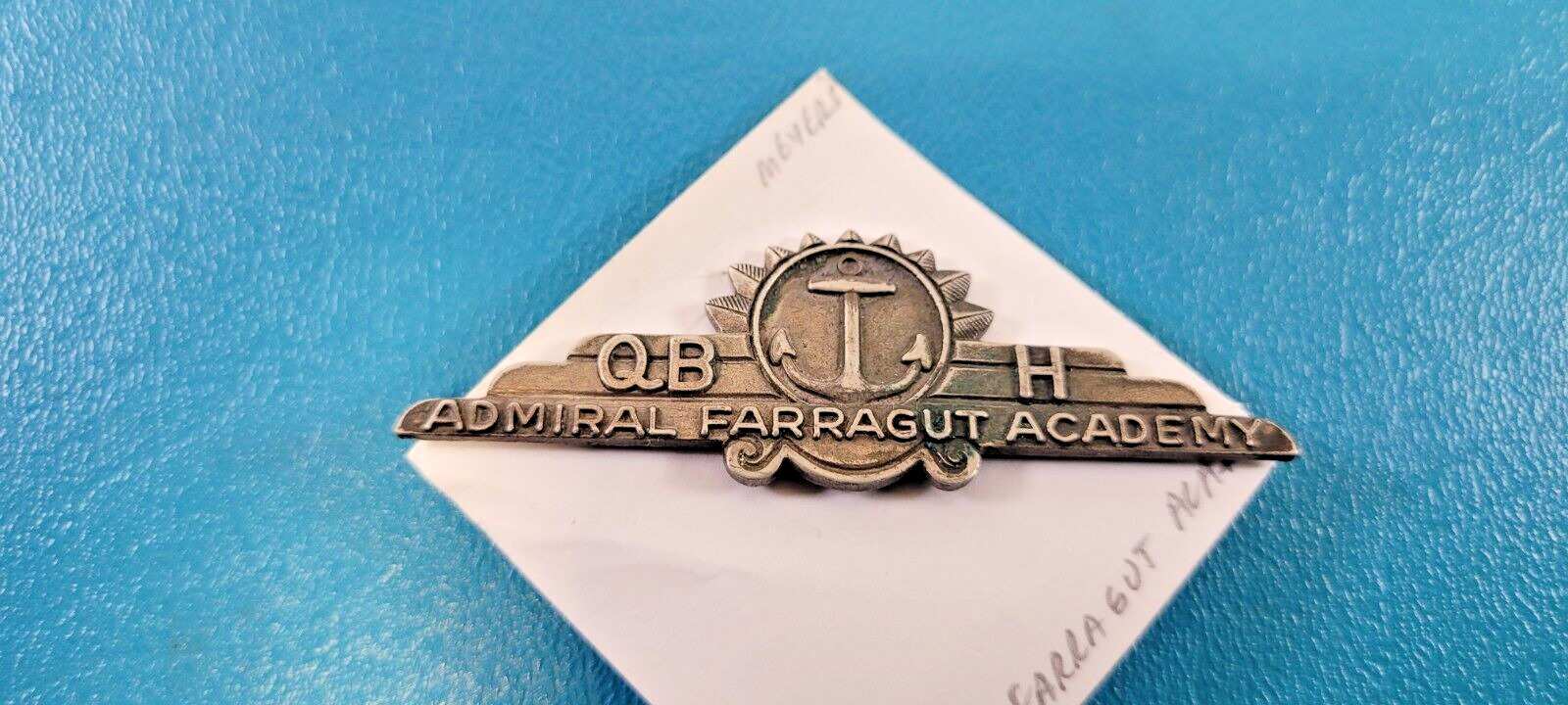 Early 1950\'s Admiral Farragut Naval Academy Military Medal Pin Badge
