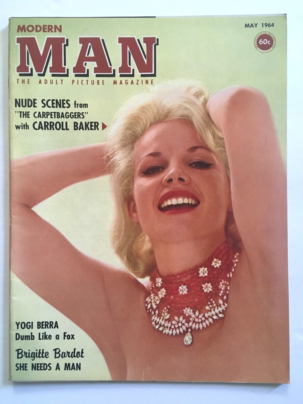 Modern Man Vol. 13 No.11 May 1964 Featuring: Carroll Baker,Yogi Berra,Bardot