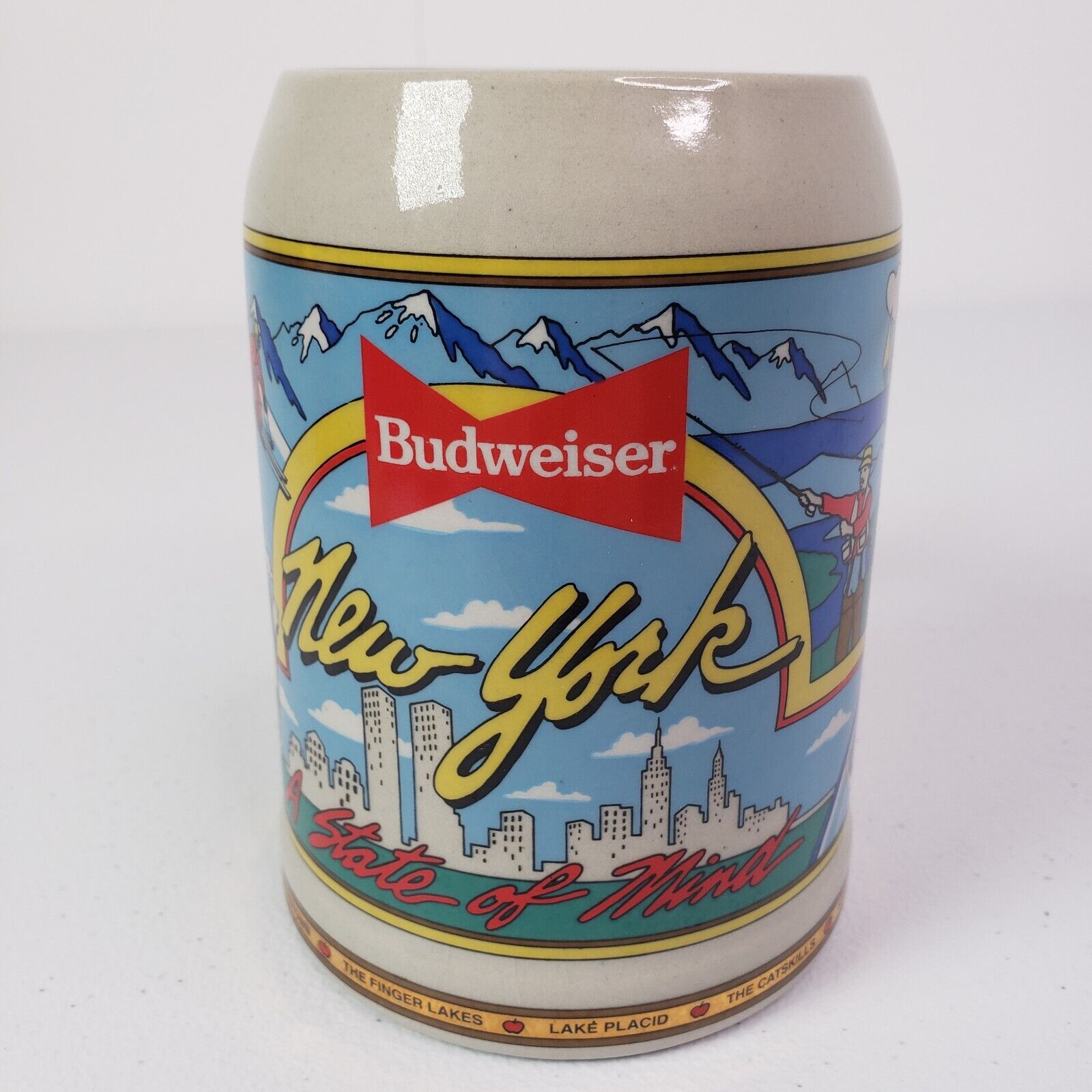 Vintage 1991 Budweiser New York State Of Mind Beer Stein Mug 0341 West Germany