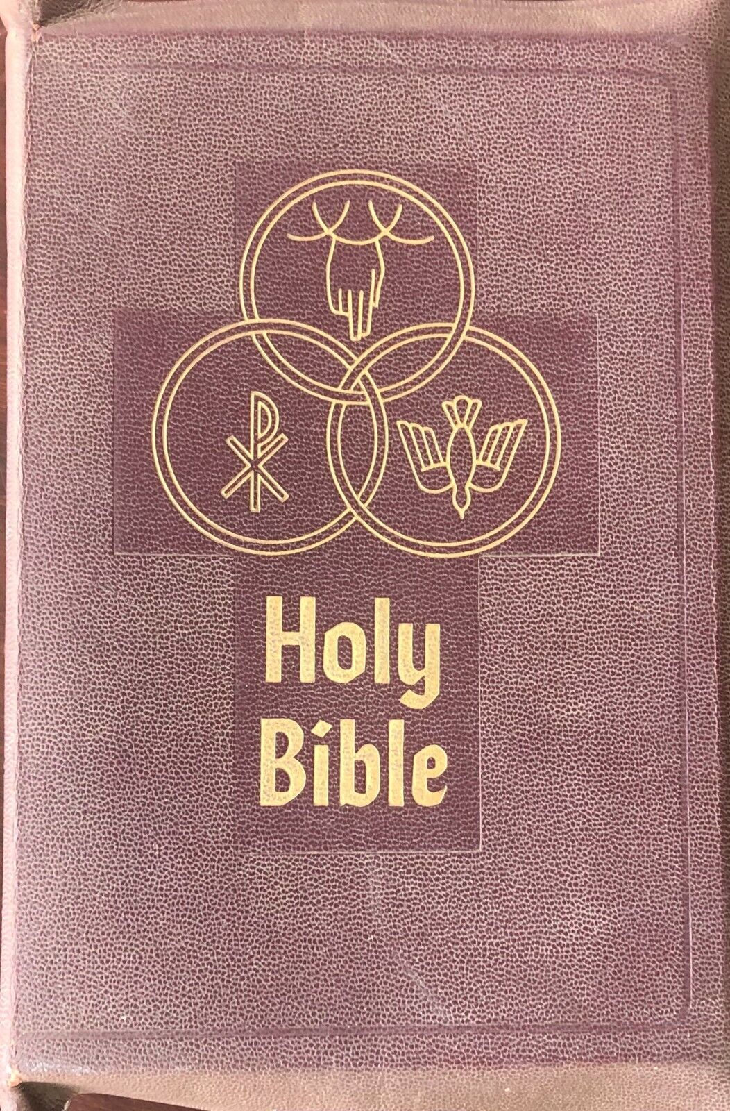 Vintage Catholic Bible, Layman\'s Edition (1952); Color Illustrated; with Tabs