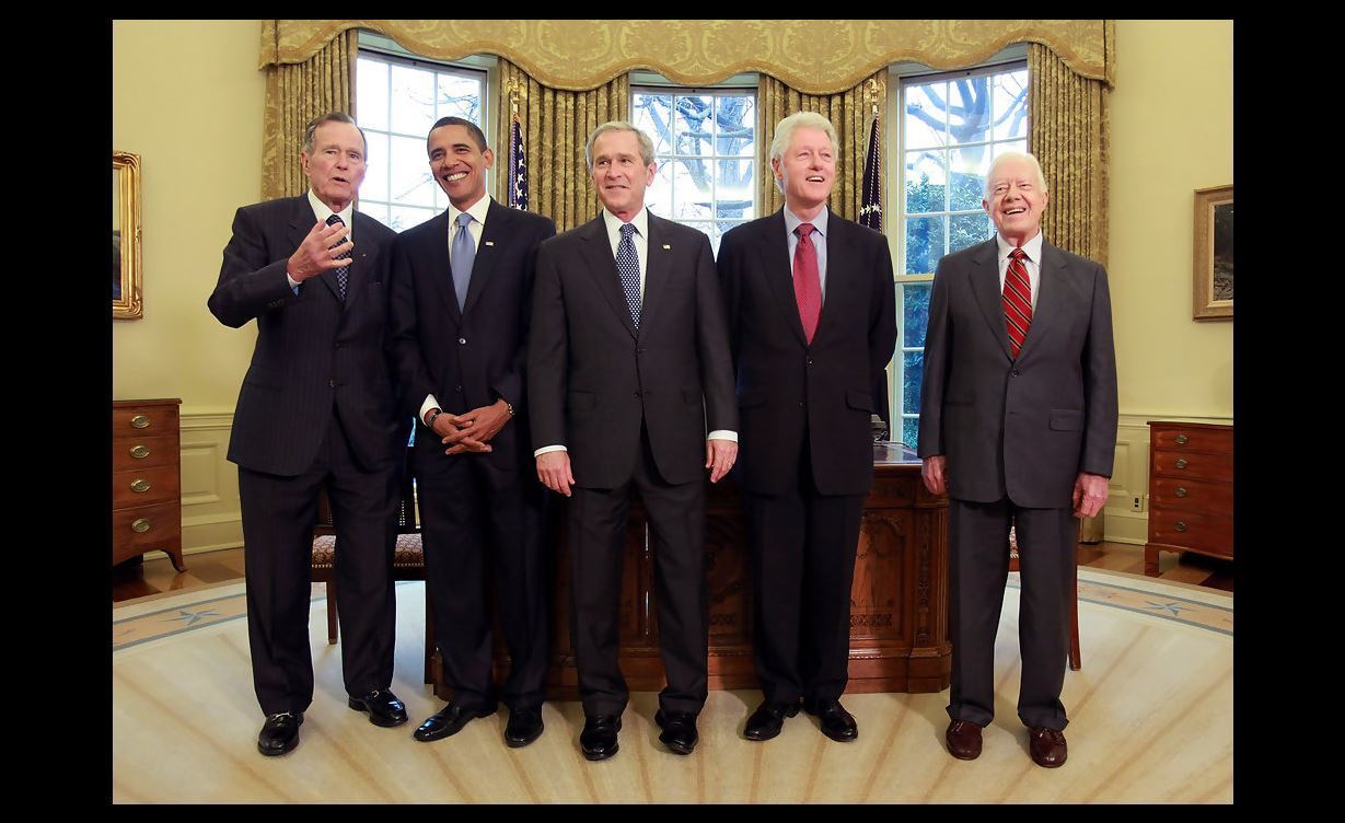 RARE 5 Presidents Group PHOTO, Barack Obama, Bill Clinton, Carter George W Bush 