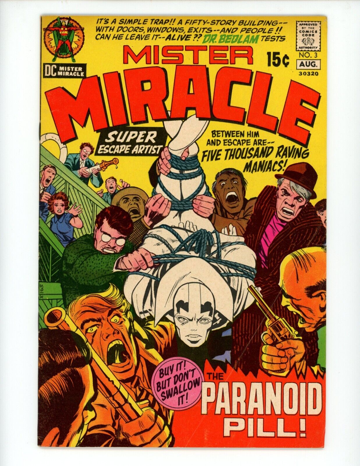 Mister Miracle #3 Comic Book 1971 FN- 1st App Doctor Bedlam Jack Kirby Comics