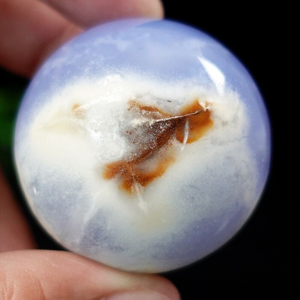 40mm Blue Chalcedony Sphere Magic Energy Crystal Ball Reiki Healing Collection