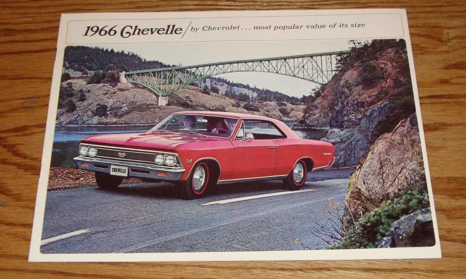 Original 1966 Chevrolet Chevelle Brochure 66 Chevy SS 396 Malibu