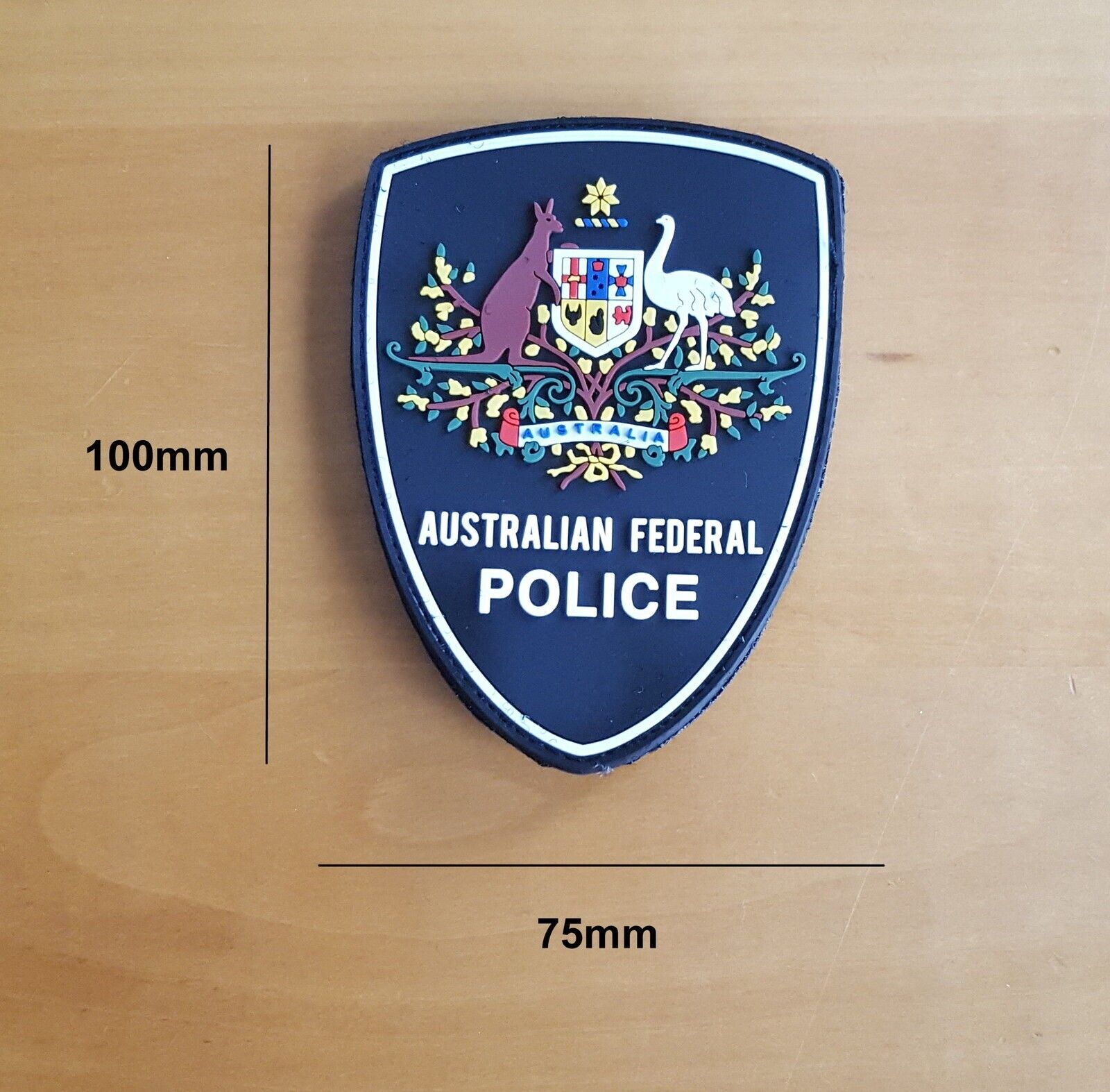 Australian Federal Police Floral Style Rubber Patch (social)