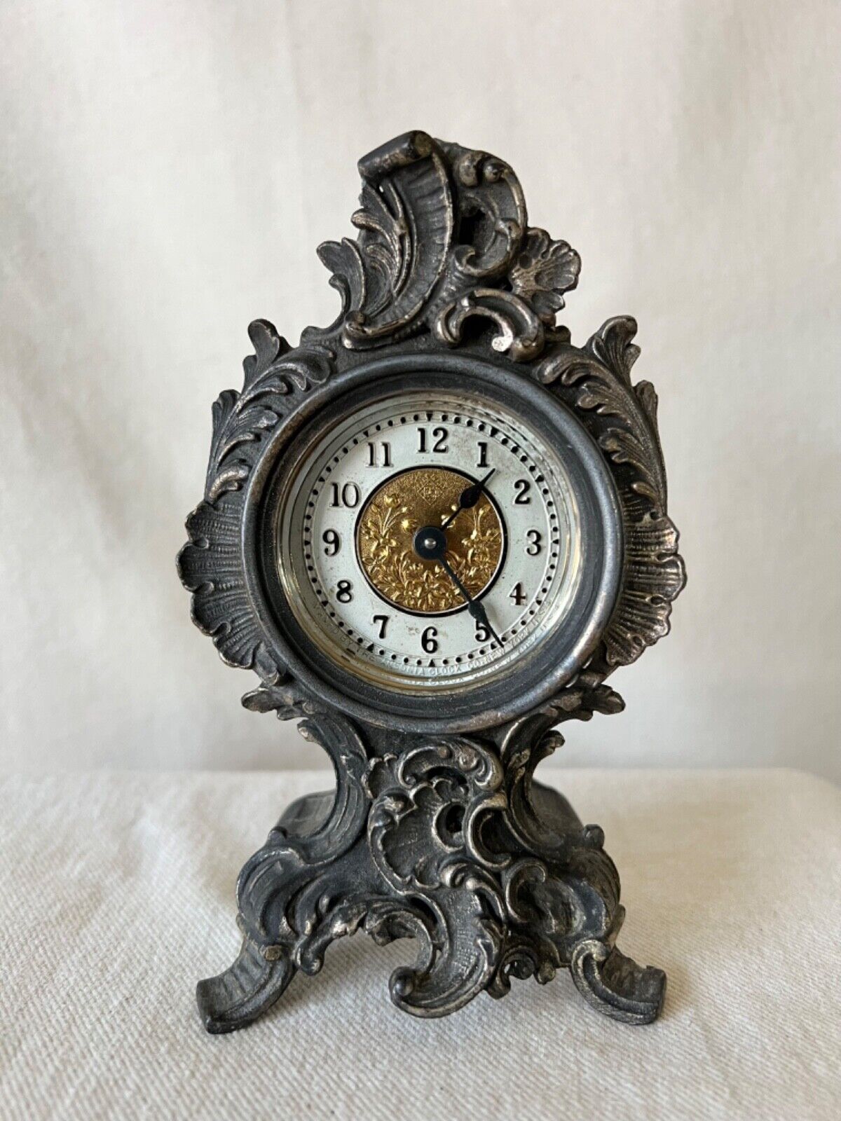 Antique Ansonia Victorian Mechanical Desktop Clock