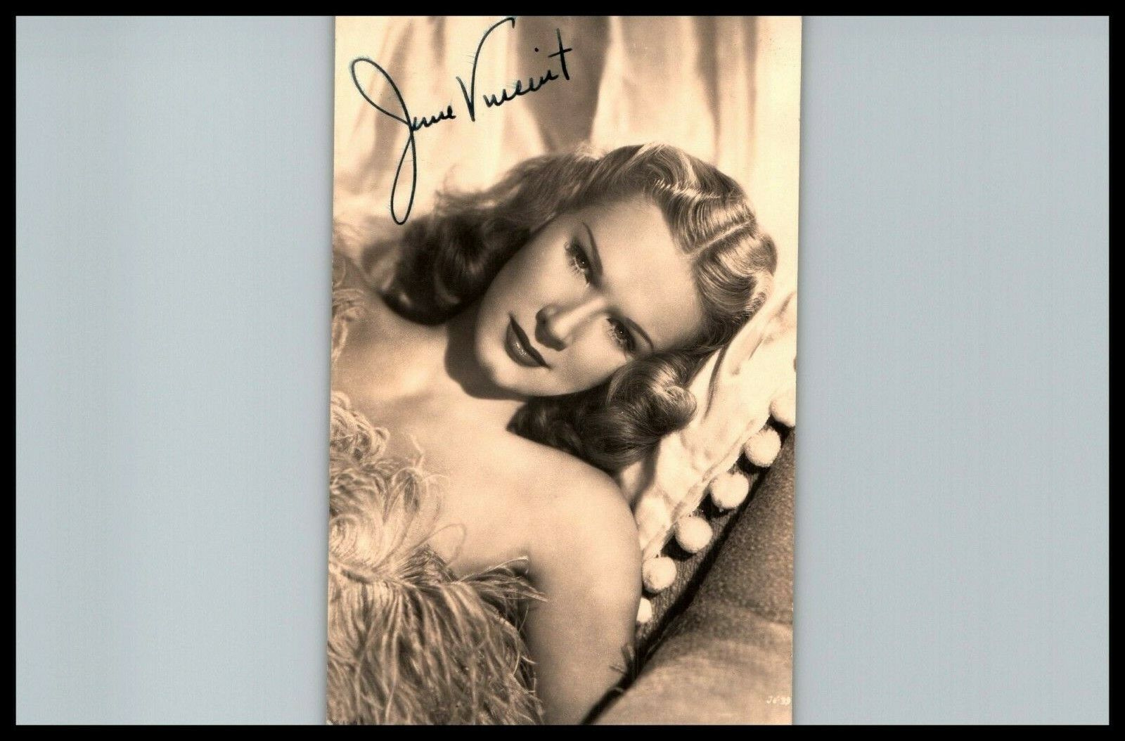 Hollywood Beauty JUNE VINCENT PORTRAIT 1940s ORIG Signed AUTOGRAPH Photo 530