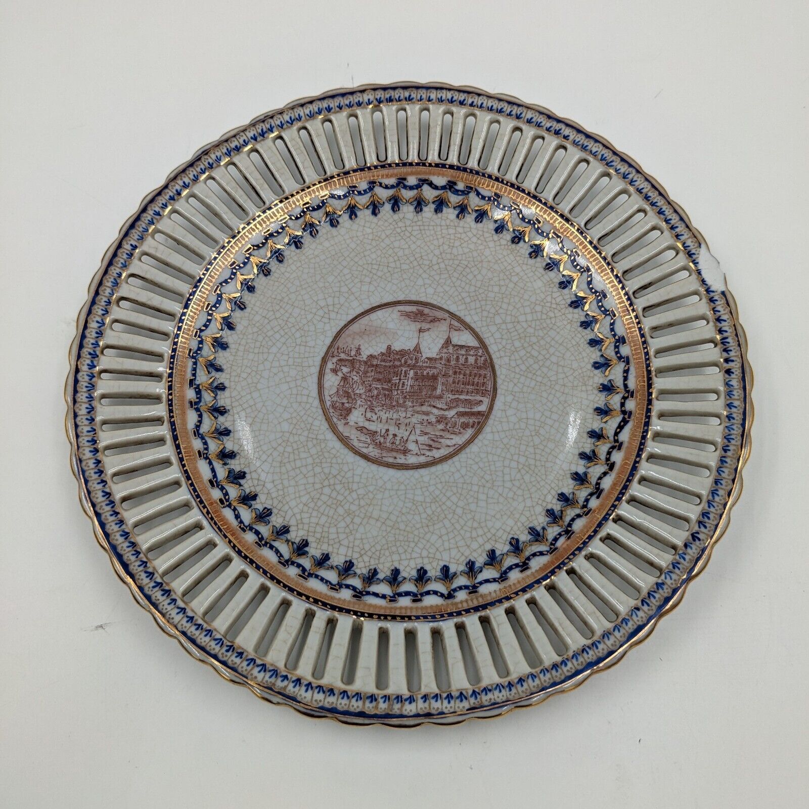 Vintage United Wilson 1897 JUWC Handpainted Porcelian 10\