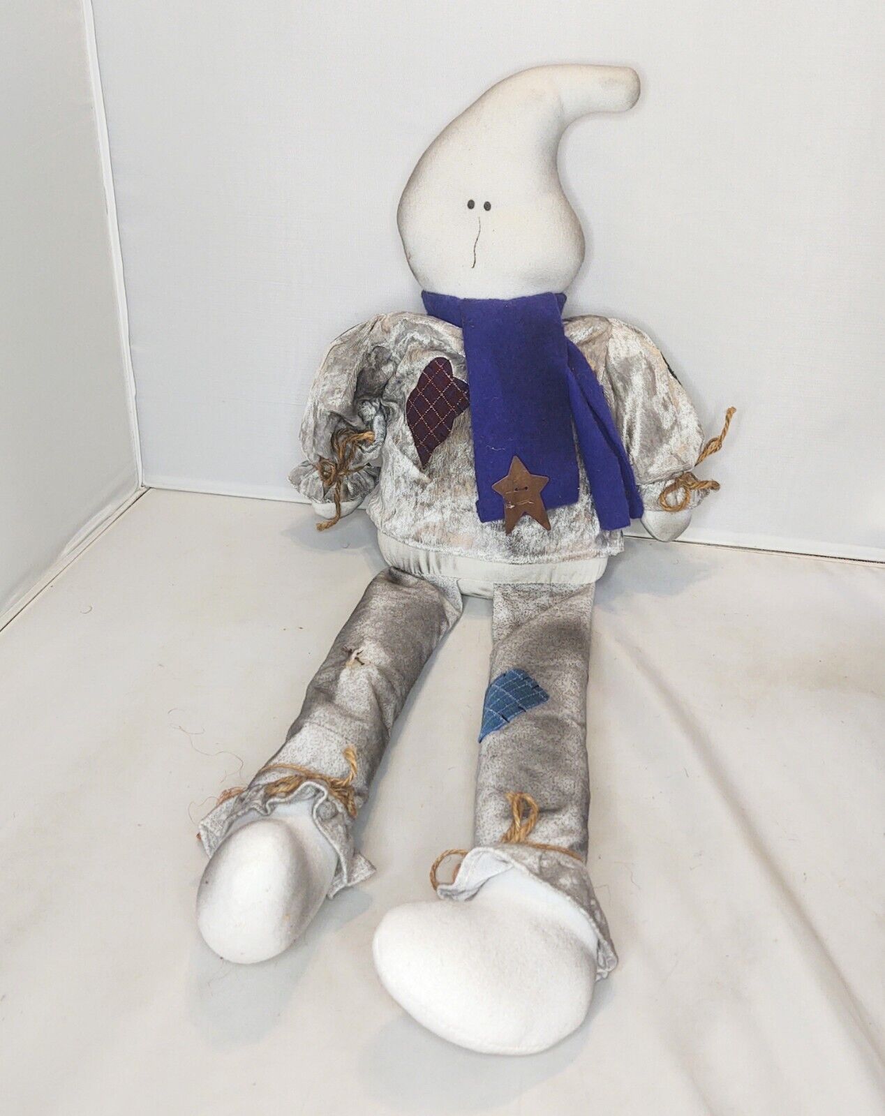 Ghost plush doll figure sitter primitive Halloween Autumn Fall Home Decor