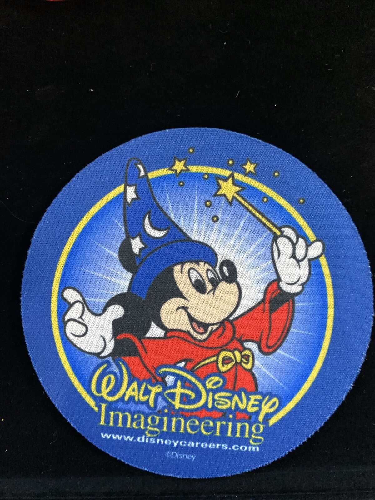 Rare Vintage Walt Disney imagineering Drink Coaster W/ Sorcerer Mickey
