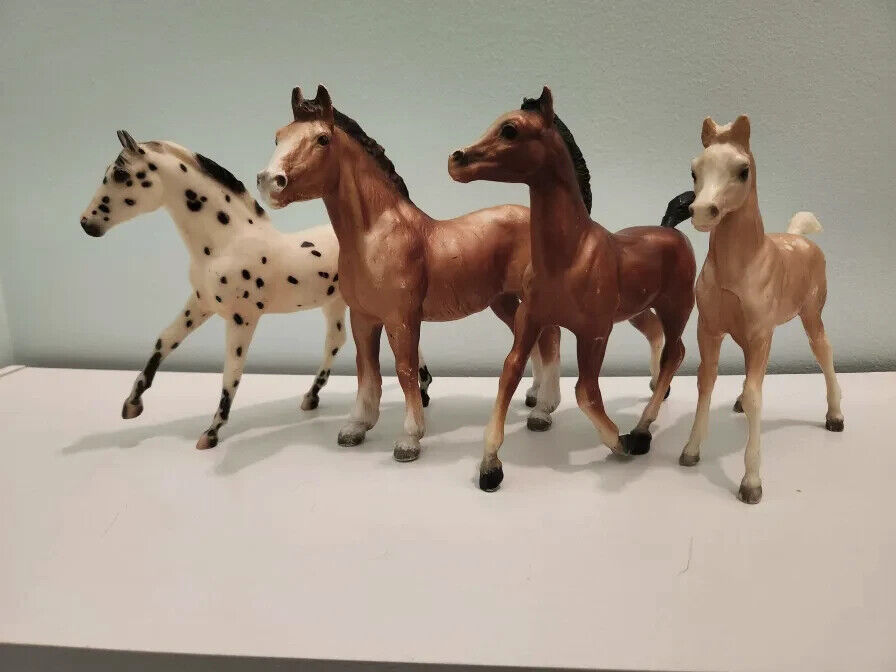 Traditional Breyer Foal Lot of 4 Assorted Models for Shelf, Play, or Custom