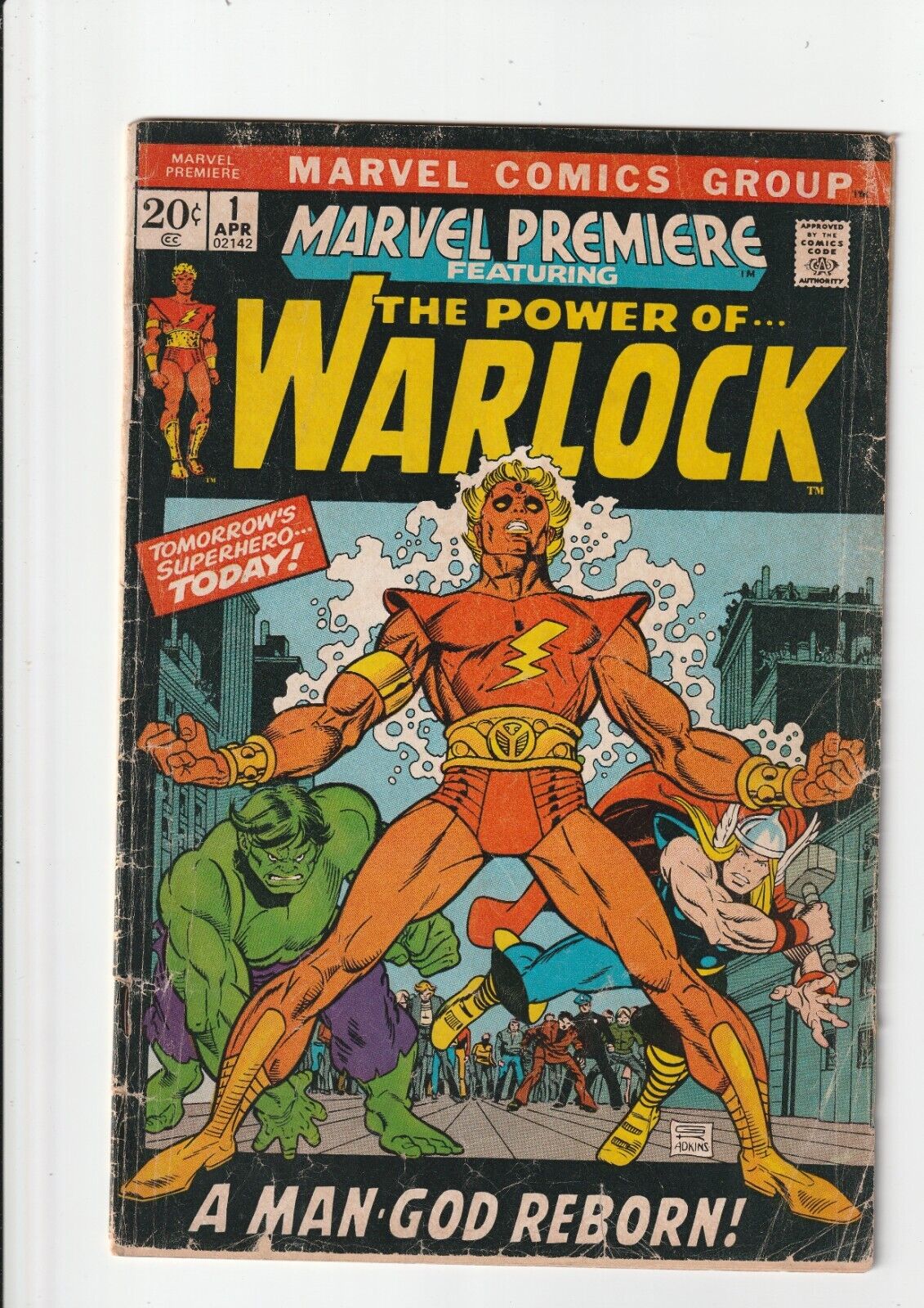Marvel Premiere (1972) #1 1st Appearance HIM as Adam Warlock Marvel