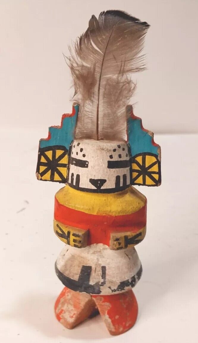  Vintage Hopi Indian Kachina Doll Sunflower Stamped Abbot Sakiestewa