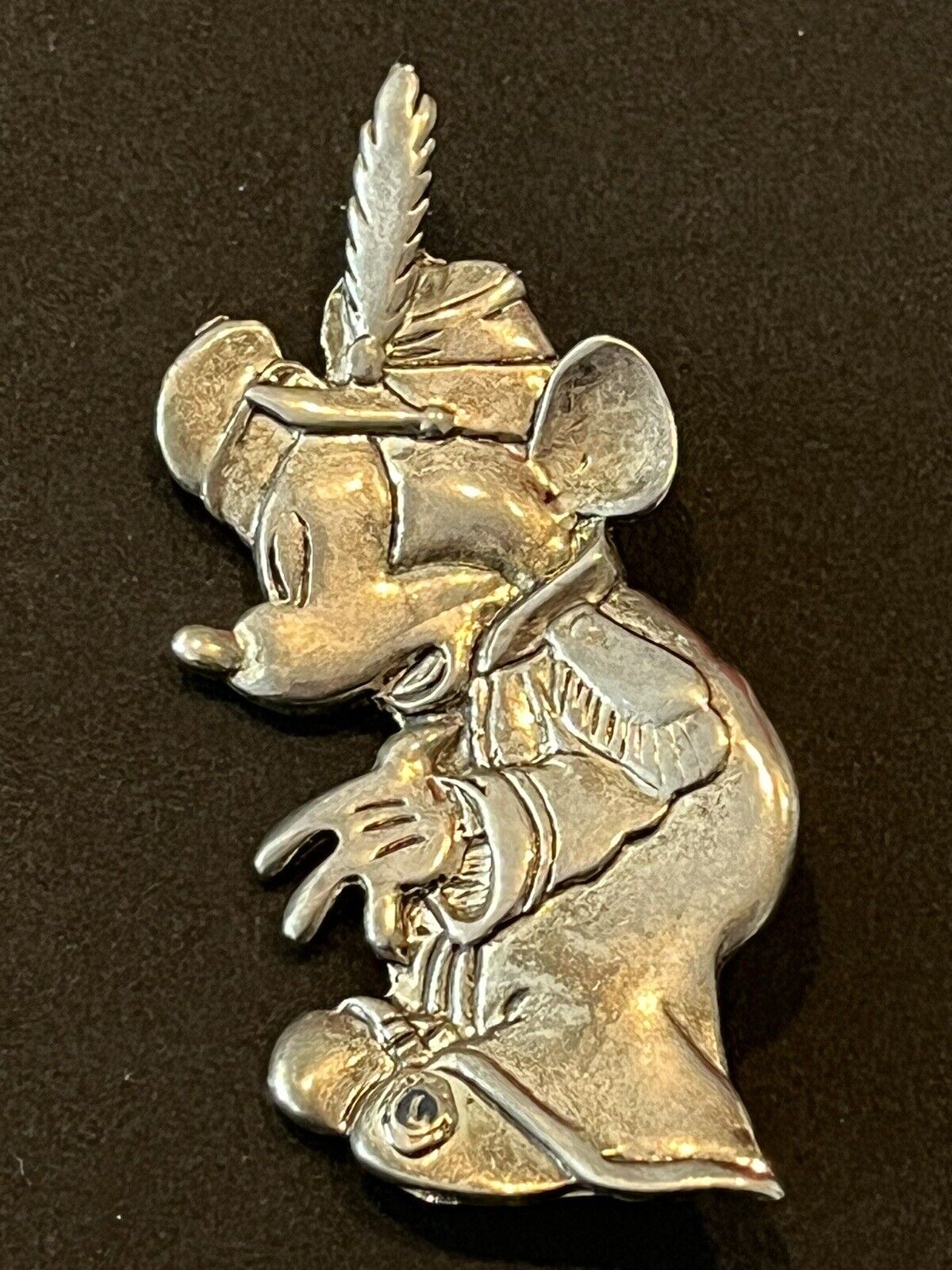 Disney Concert Bandleader Mickey Mouse Sterling Silver Pin 925 3\