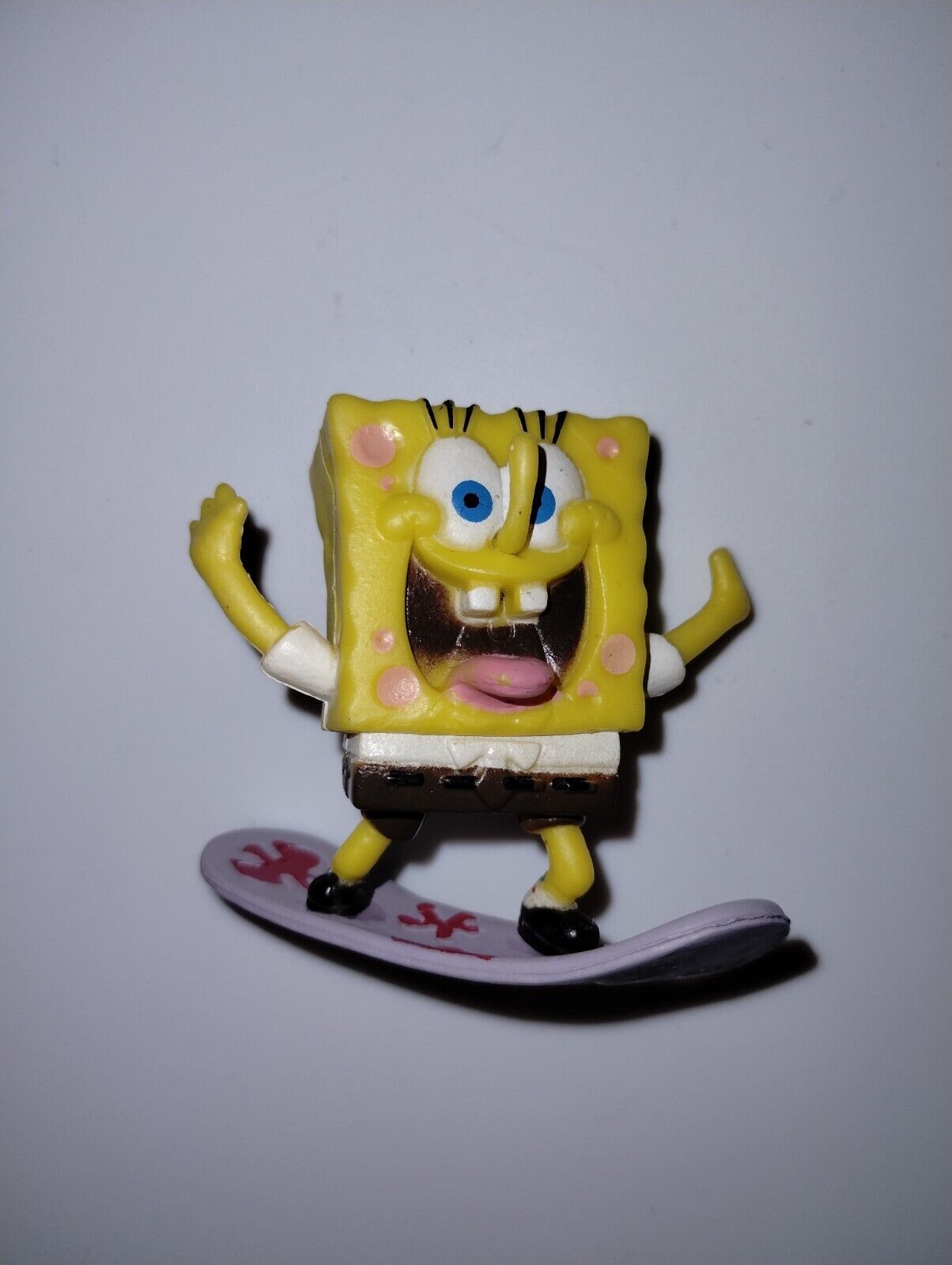 B4# Custom Nickelodeon Miniature SpongeBob SquarePants Surfing Figure 