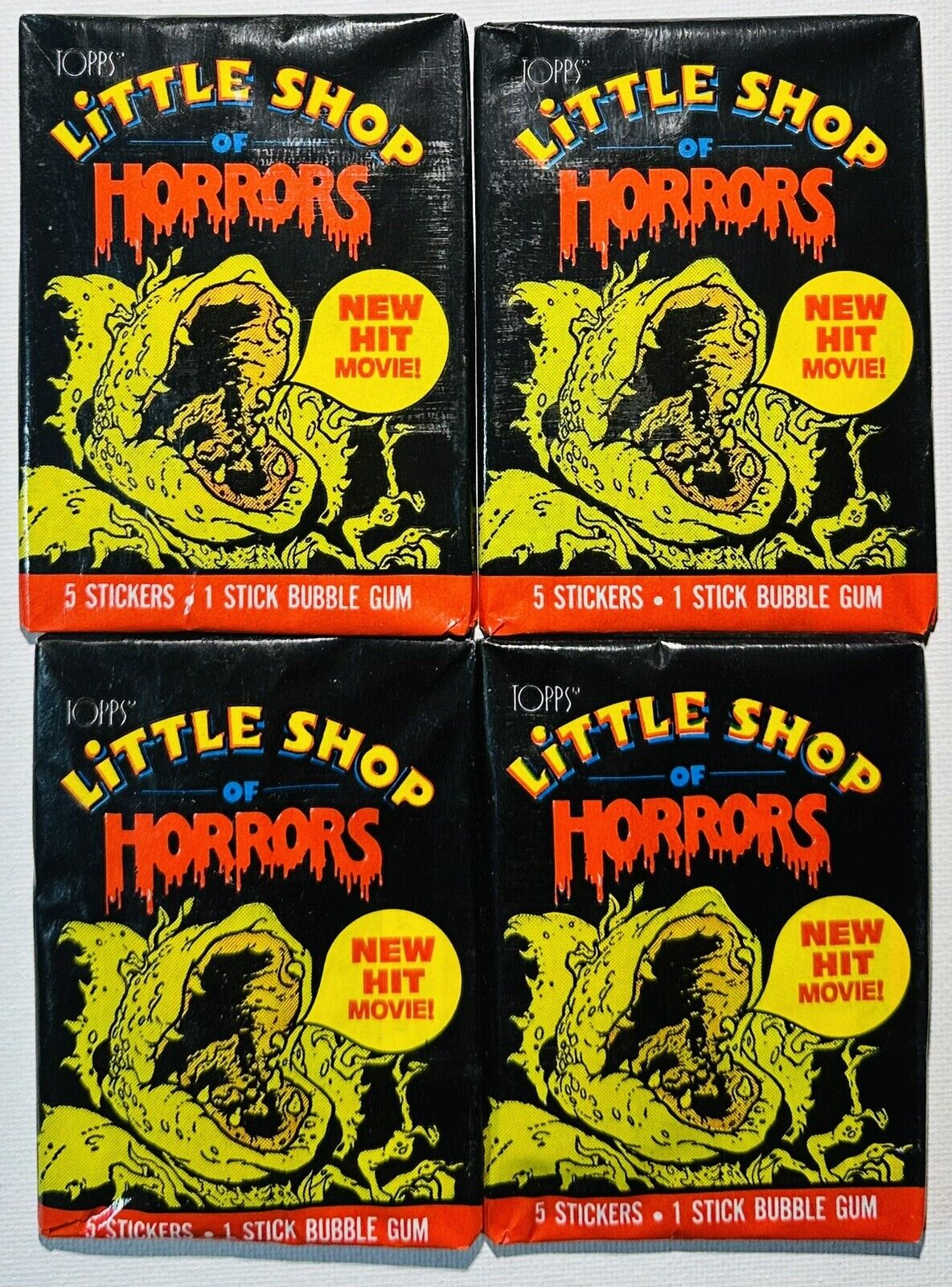 1986 Topps LITTLE SHOP OF HORRORS Unopened Vintage Wax Pack
