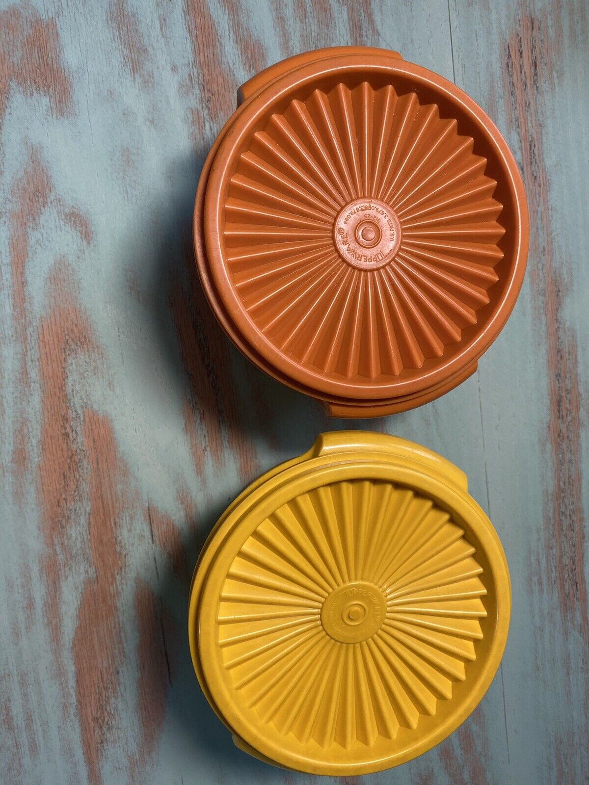 Two Vintage Servalier Tupperware Containers