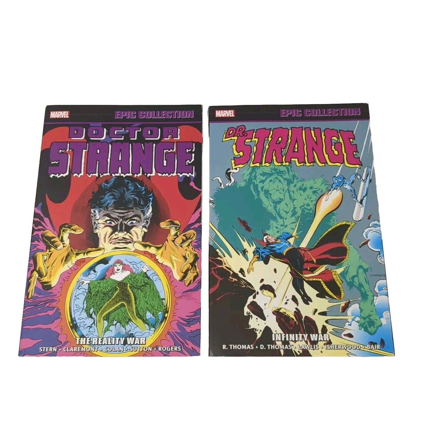 Lot Of 2 Marvel Epic Collection DOCTOR STRANGE: The Reality War & Infinity War