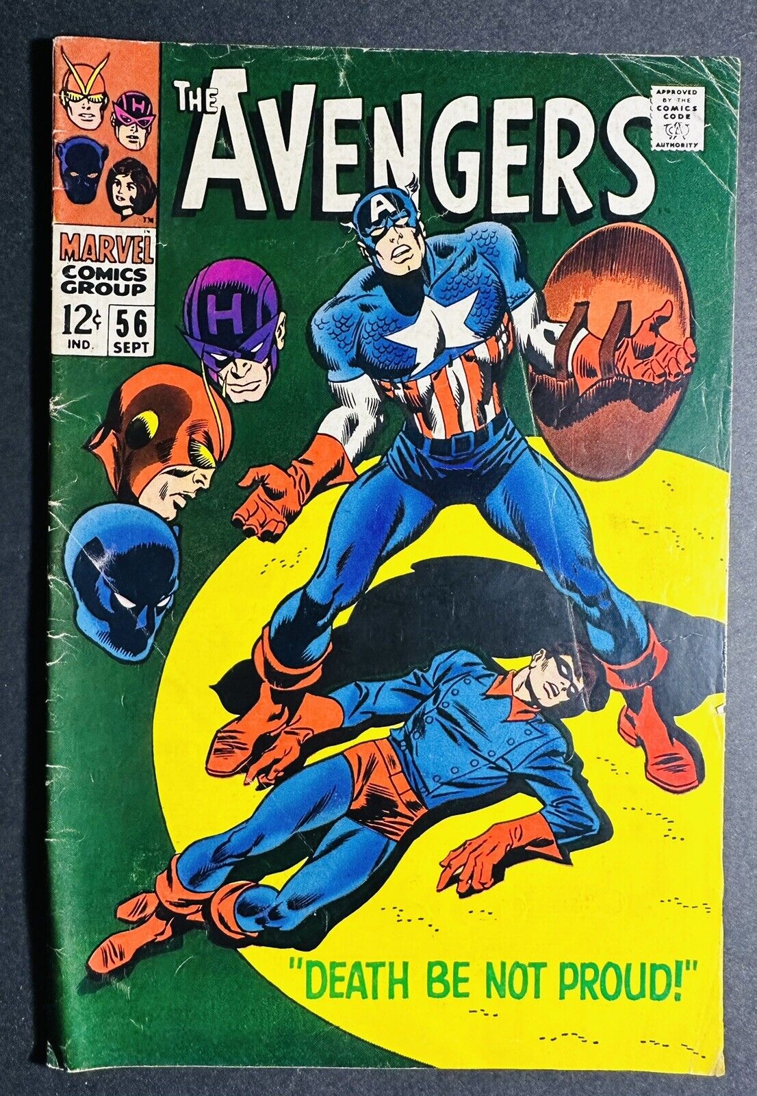 Avengers #56 - Origin of Captain America - Death of Bucky - Marvel Comics 1968