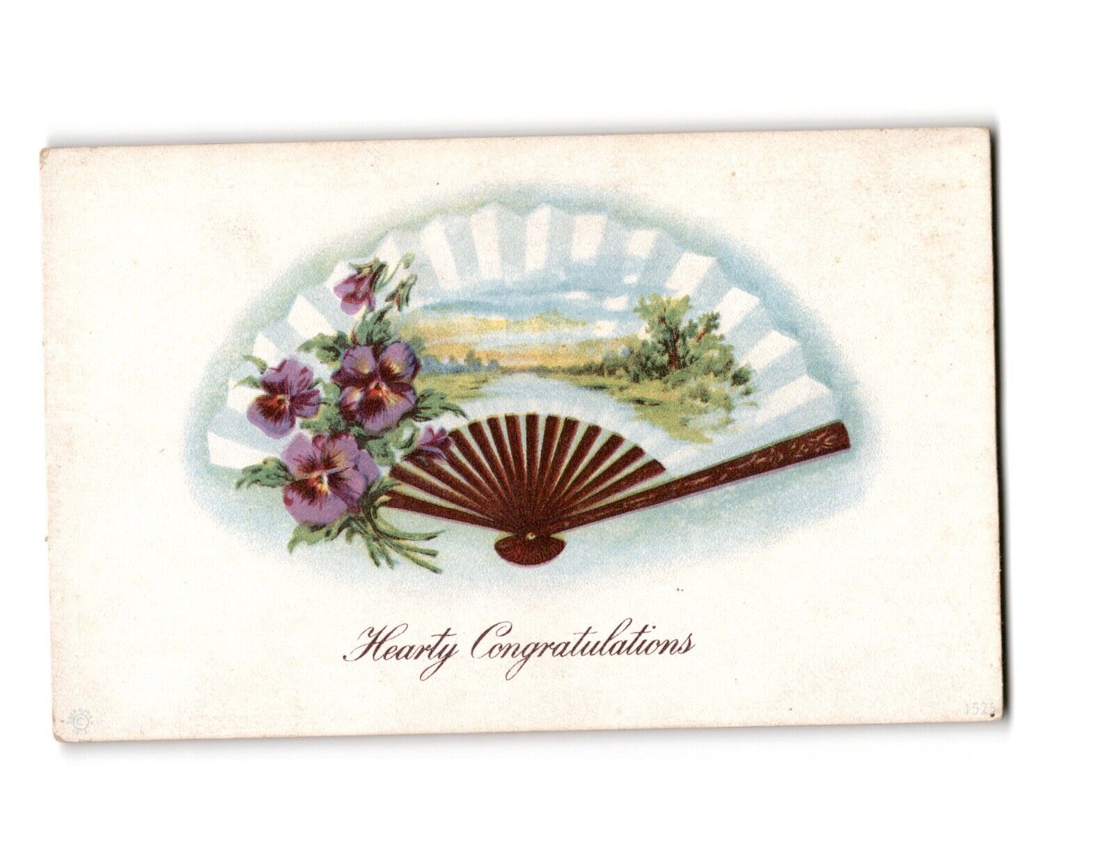 Hearty Congratulations Vintage Postcard