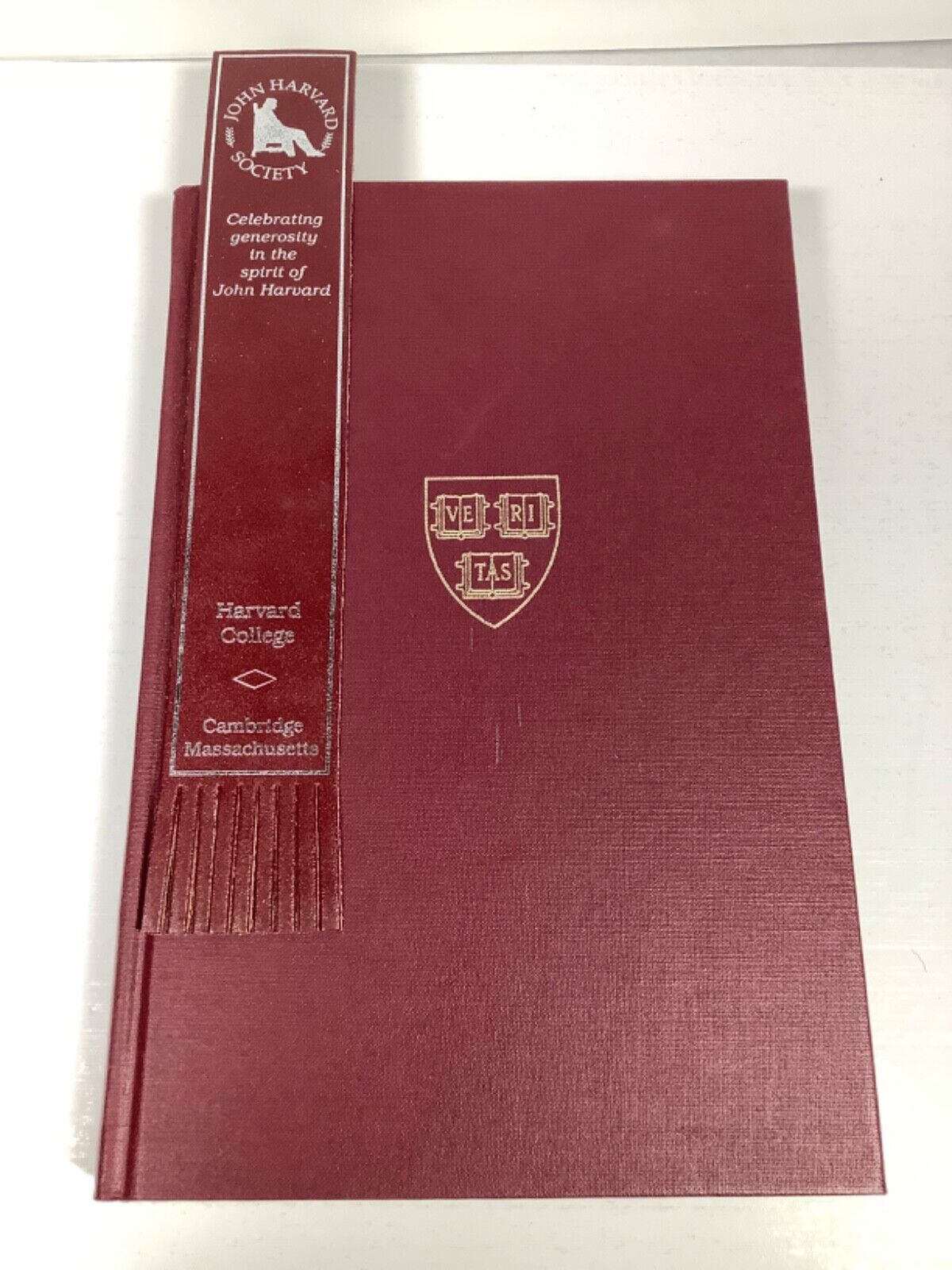Harvard College Class of 1955 35th Anniversary Report w/ Leather Bookmark