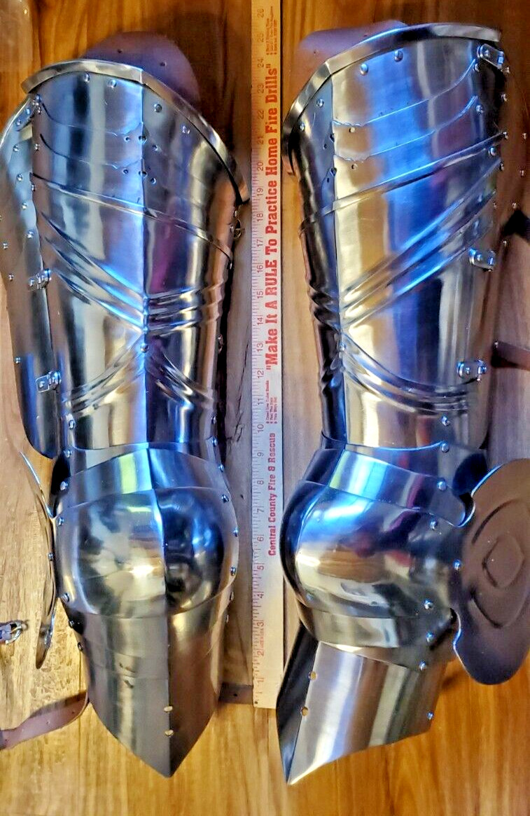 German, Gothic, 15th century full leg armor, SCA