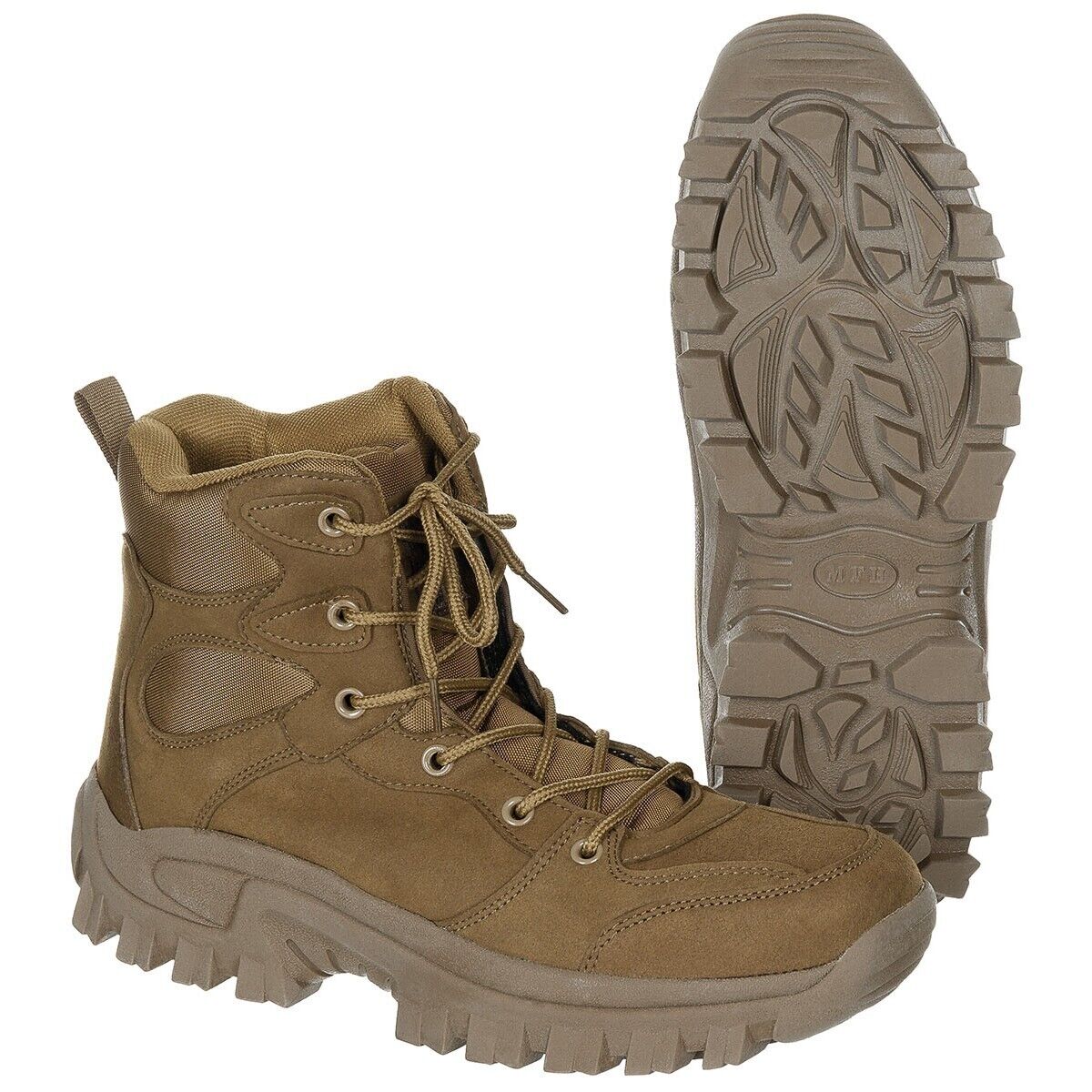 Boots MFH Commando coyote, ankle high, size 41 (US 8)