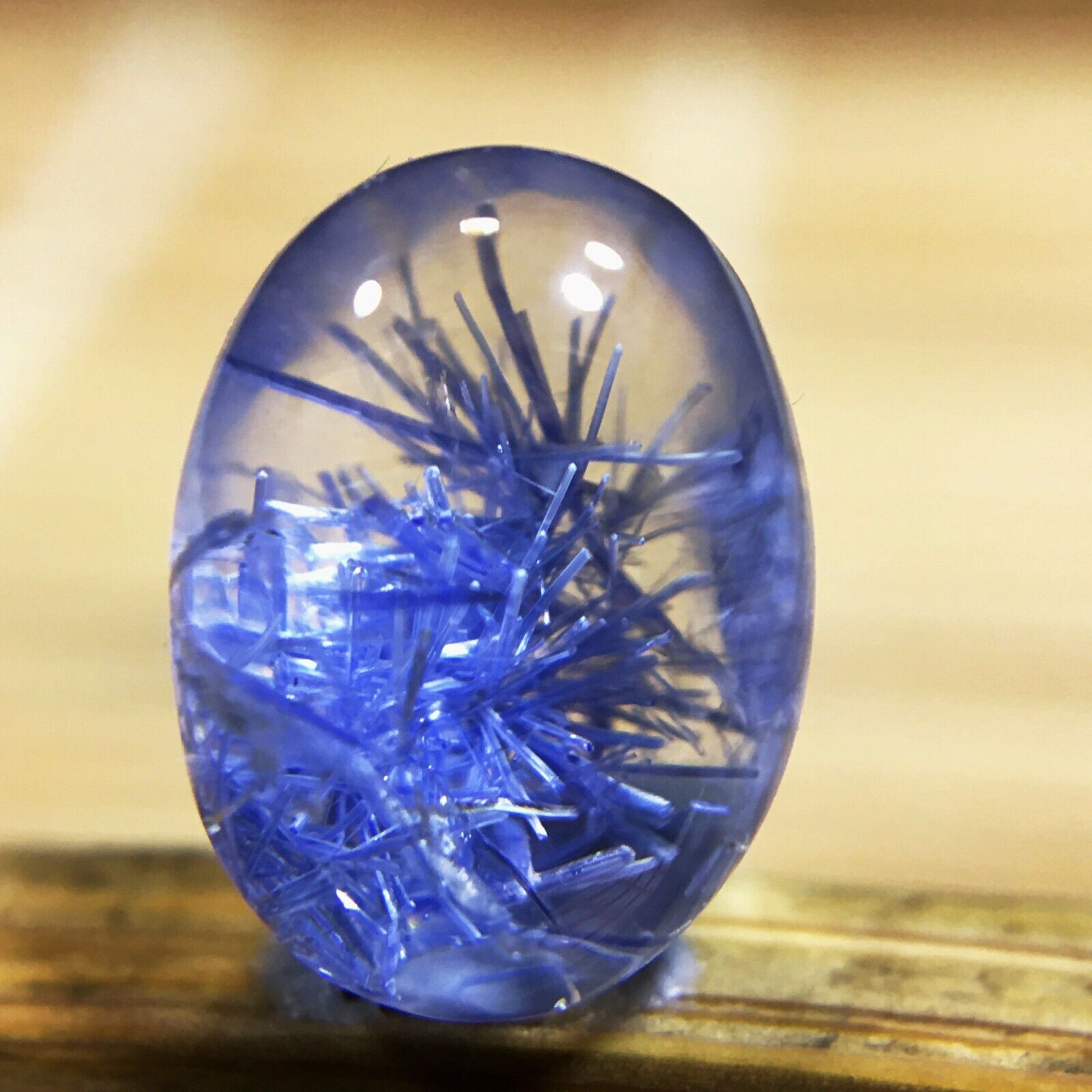 2.2Ct Very Rare NATURAL Beautiful Blue Dumortierite Quartz Crystal Pendant