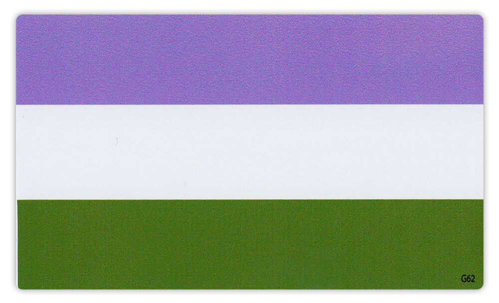 Bumper Sticker Decal - Gender Queer Pride Flag - Genderqueer LGBT GLBT Gay
