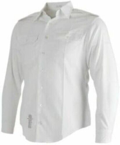 US Army ASU White Dress Long Sleeve Uniform Shirt 16 x 36 - 37 sleeve Large
