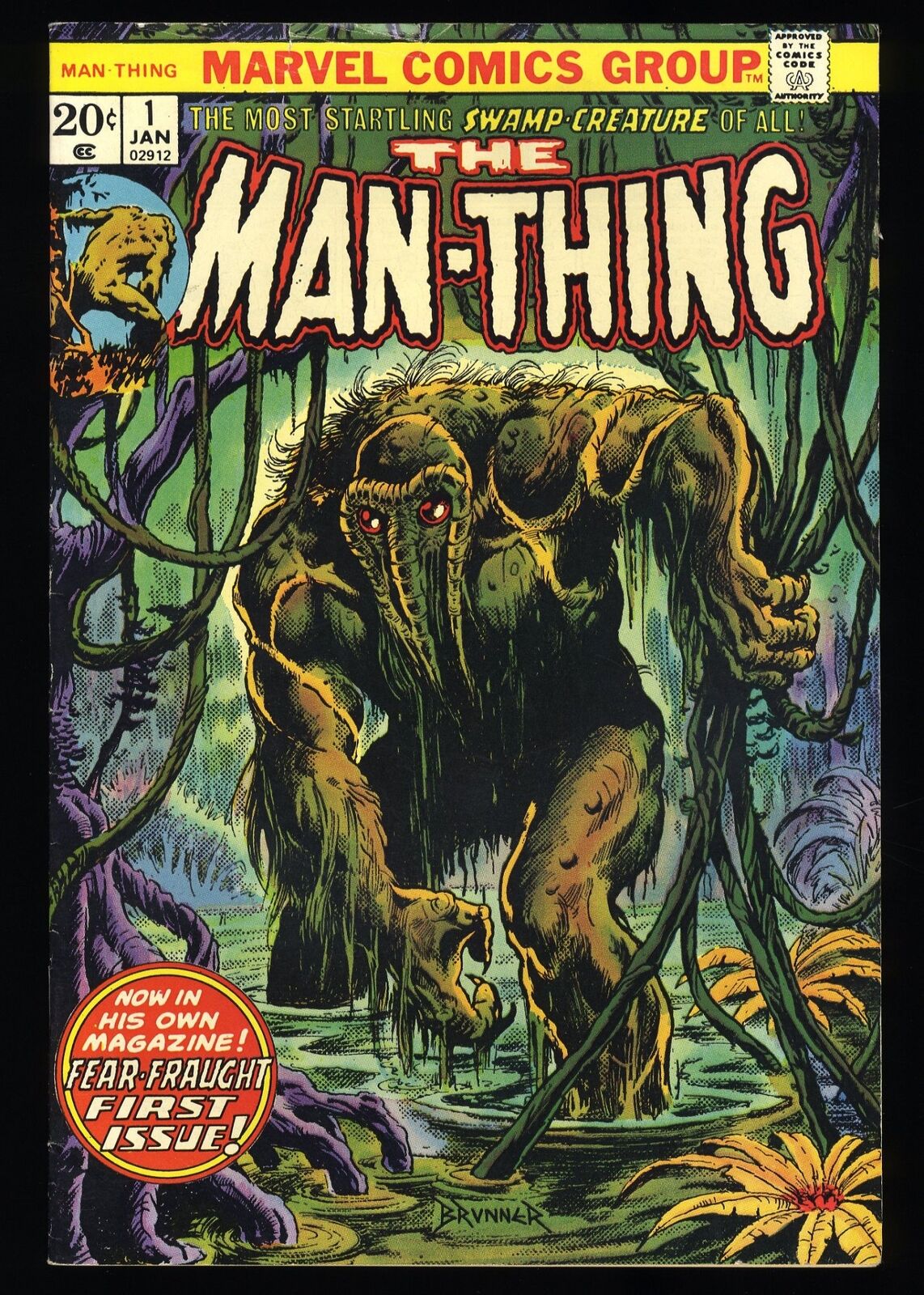 Man-Thing (1974) #1 FN+ 6.5 2nd Appearance Howard the Duck Marvel 1974